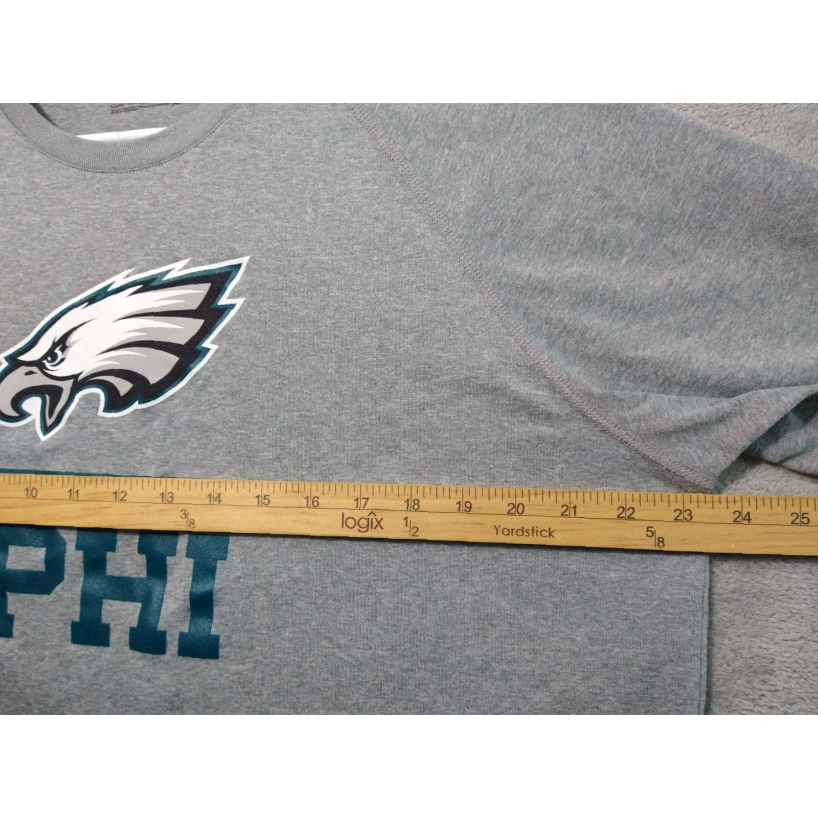 Under Armour Under Armour Shirt Mens L Gray Philadelphia Eagles Short Sleeve HeatGear Size US L / EU 52-54 / 3 - 4 Thumbnail