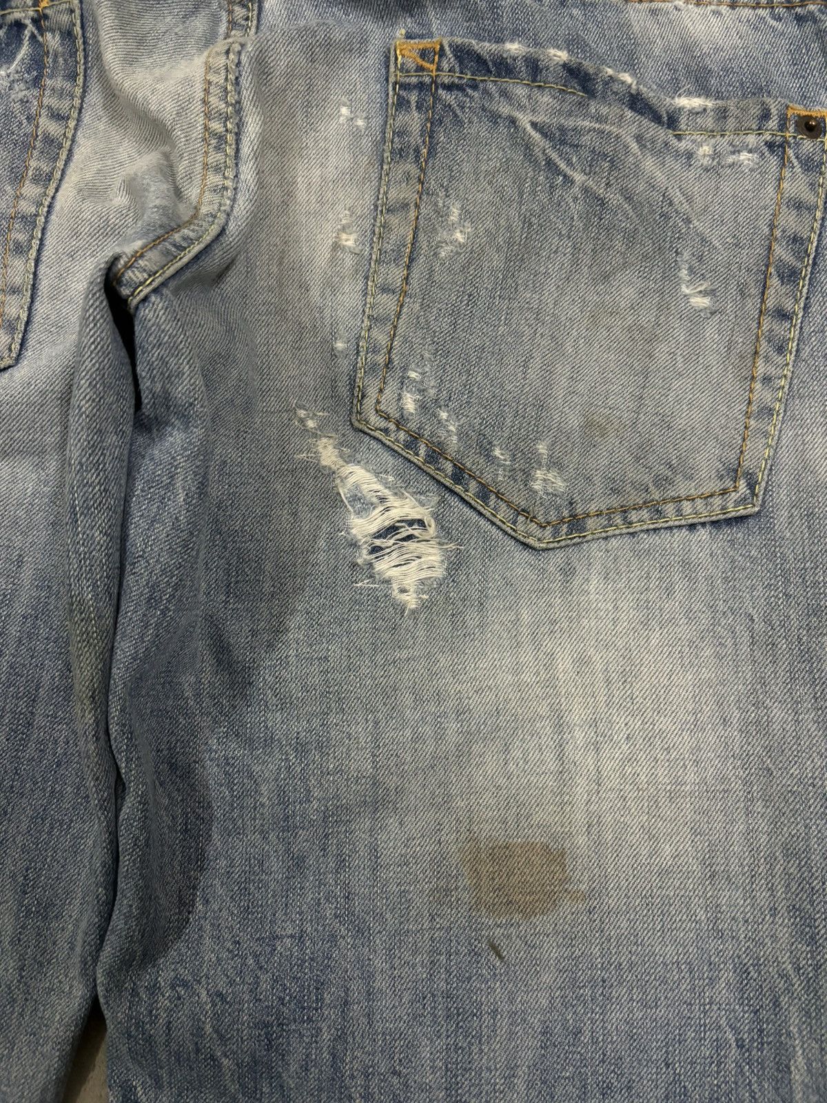 Dsquared2 Vintage Dsquared2 Sashiko Stitched Distressed Grunge Jeans Size US 31 - 13 Thumbnail