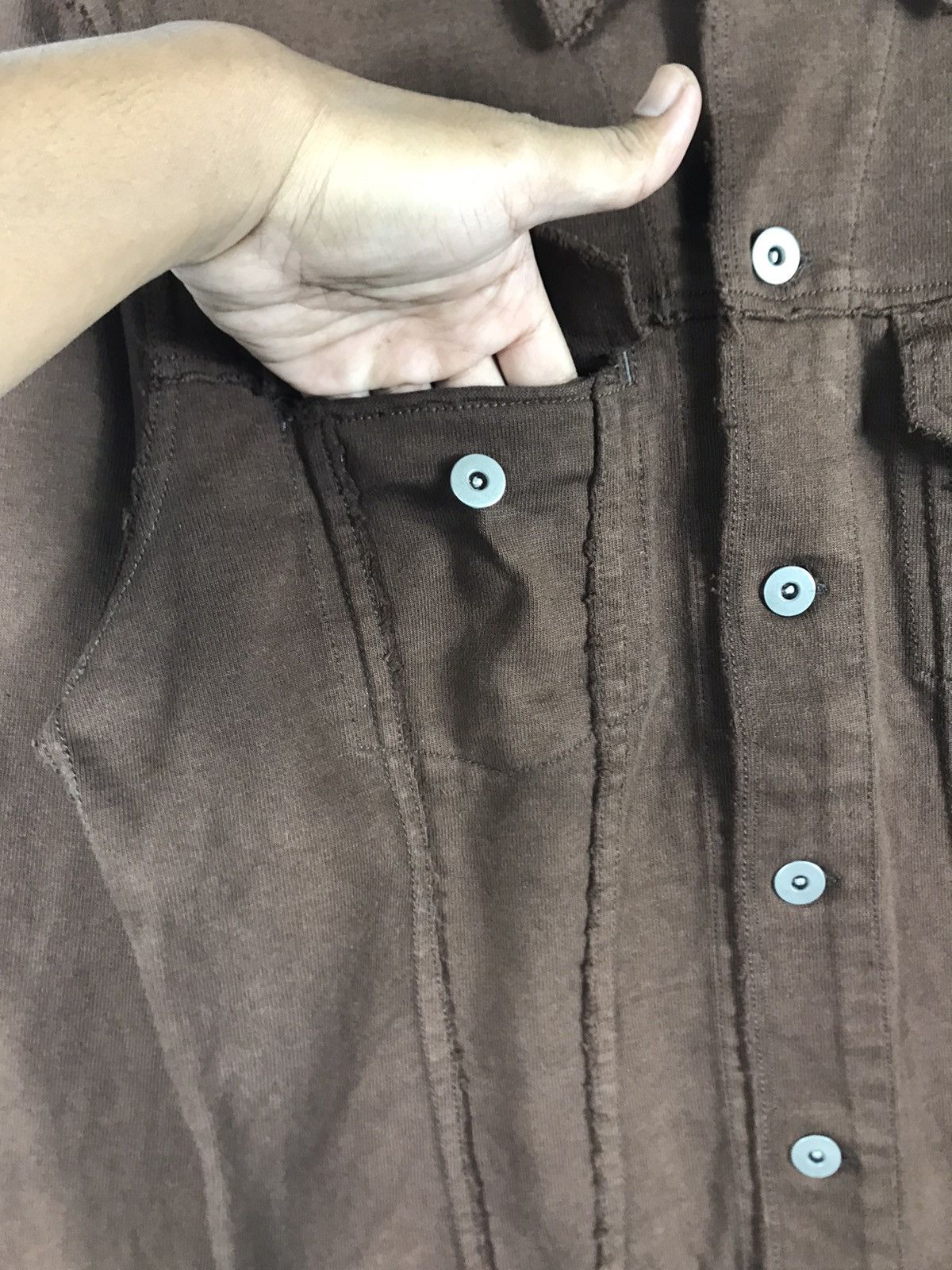 Japanese Brand × Slick ⚡️Vintage Slick Garments Brown Button Truckle Jacket Size US S / EU 44-46 / 1 - 6 Thumbnail