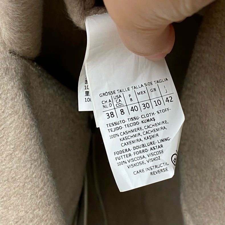 Max Mara Max Mara Sand double-breasted cashmere coat Size L / US 10 / IT 46 - 5 Thumbnail