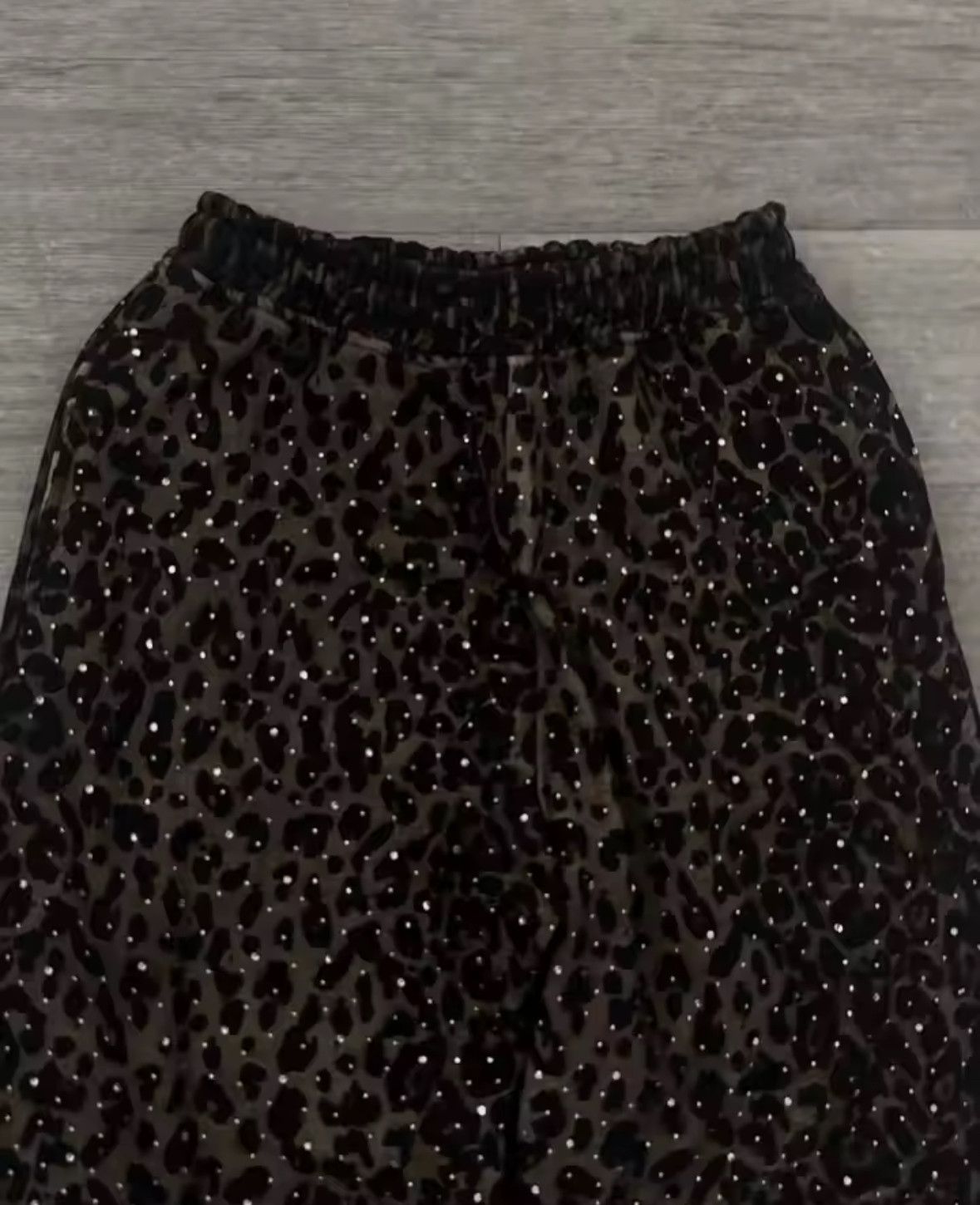 Other Fashion Y2K Leopard Print Rhinestone Tracksuit Sweatpants Size 28" / US 6 / IT 42 - 2 Thumbnail