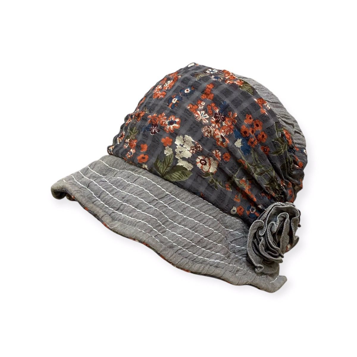 Japanese Brand Japanese Brand Flower Bucket Hat Size ONE SIZE - 1 Thumbnail