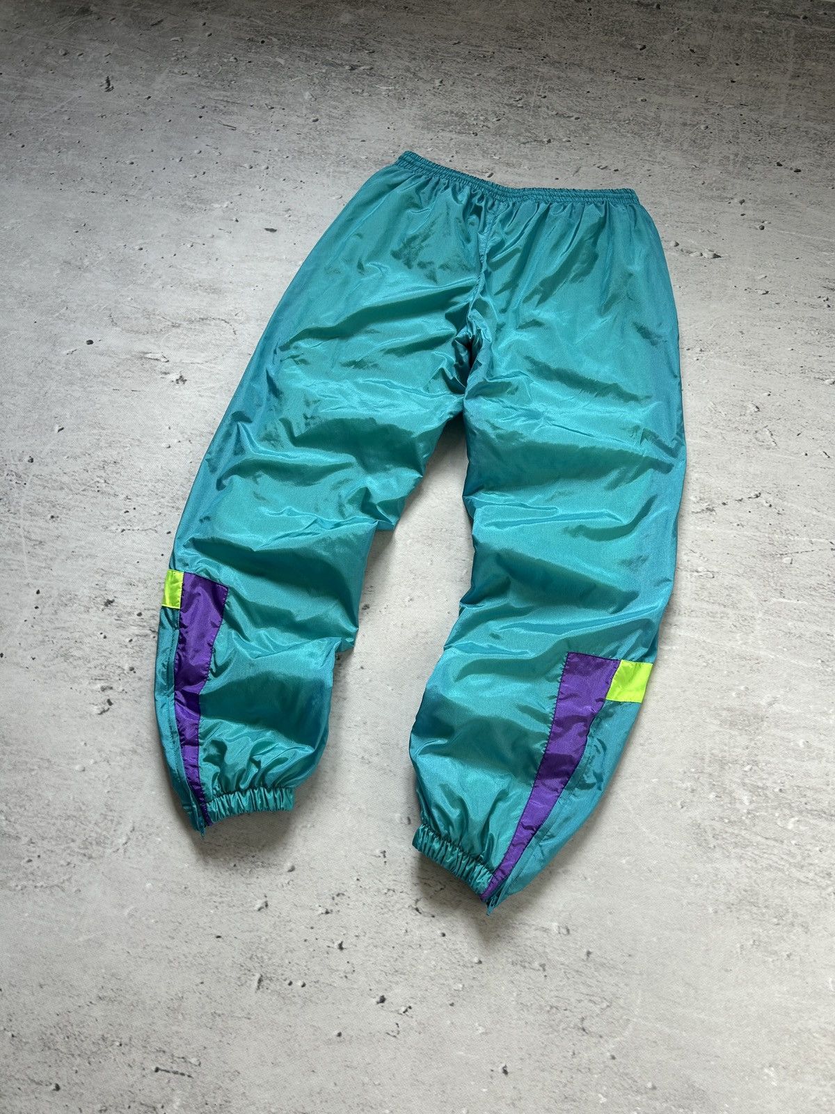 Nike 💥Rare Vintage Nike Baggy Nylon Track Pants 80s Og Y2k HipHop Size US 32 / EU 48 - 12 Thumbnail