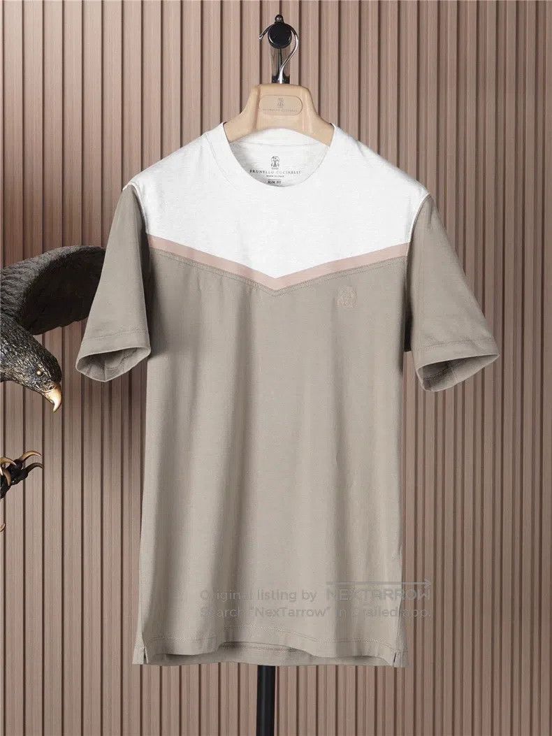 Brunello Cucinelli Brunello Cucinelli Sea Island Cotton Short Sleeve T-Shirt Size US S / EU 44-46 / 1 - 1 Thumbnail