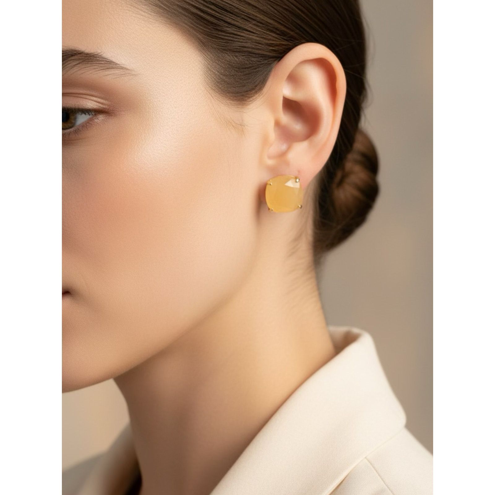 Kate Spade Kate Spade 0.5 Inch Cushion Stud Earrings Gold Tone Size ONE SIZE - 6 Thumbnail
