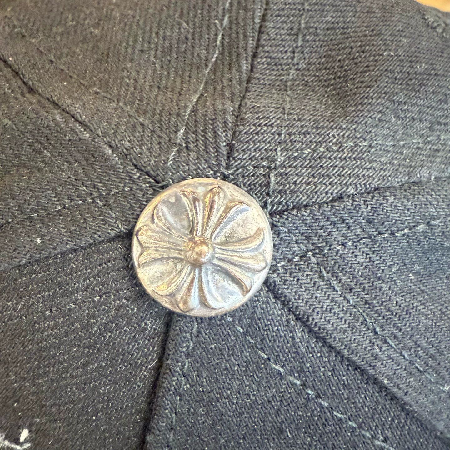 Chrome Hearts Chrome Hearts Black Vine Sword Dagger Stitched Cap (Used) Size ONE SIZE - 3 Thumbnail