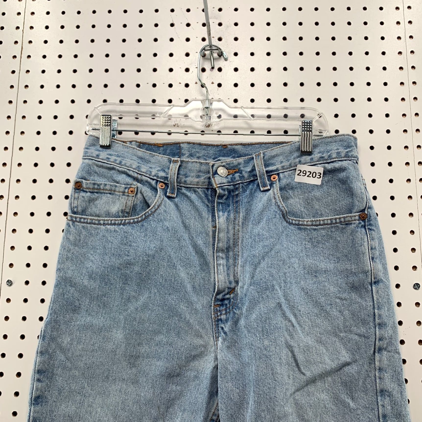 Levi's VINTAGE Levi's 505 Denim Shorts Bermuda Mens Size 33x9 Blue USA Made In USA Regular Fit 90s Jorts Size US 33 - 5 Thumbnail
