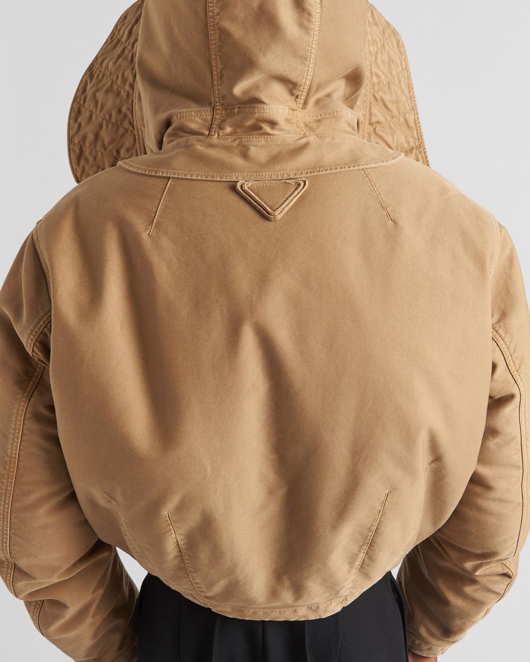 Prada ⚠️$5K VALUE ⚠️Faux fur-trimmed bomber jacket Size US L / EU 52-54 / 3 - 2 Thumbnail