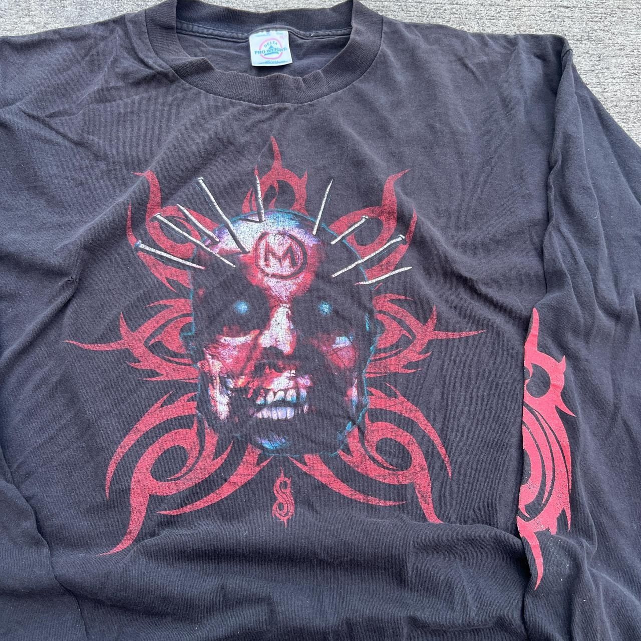 Vintage Vintage Y2k Slipknot Long Sleeve Band Tee Size US XL / EU 56 / 4 - 2 Thumbnail