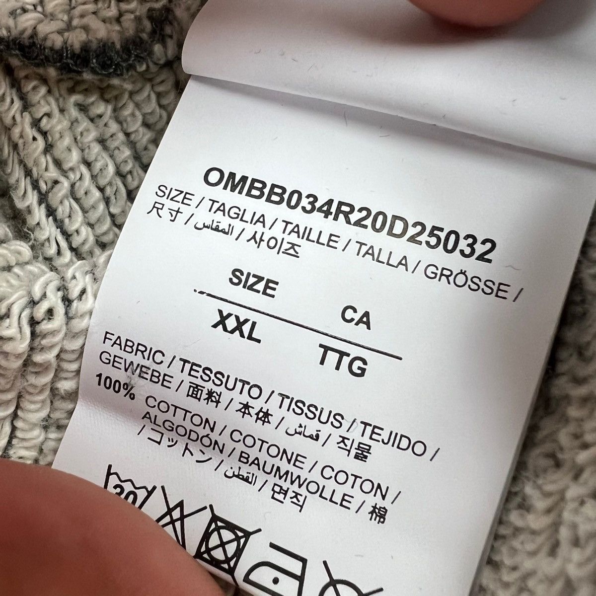 Off-White Off-White Cutout Arrows Grey Hoodie Size US XXL / EU 58 / 5 - 4 Thumbnail