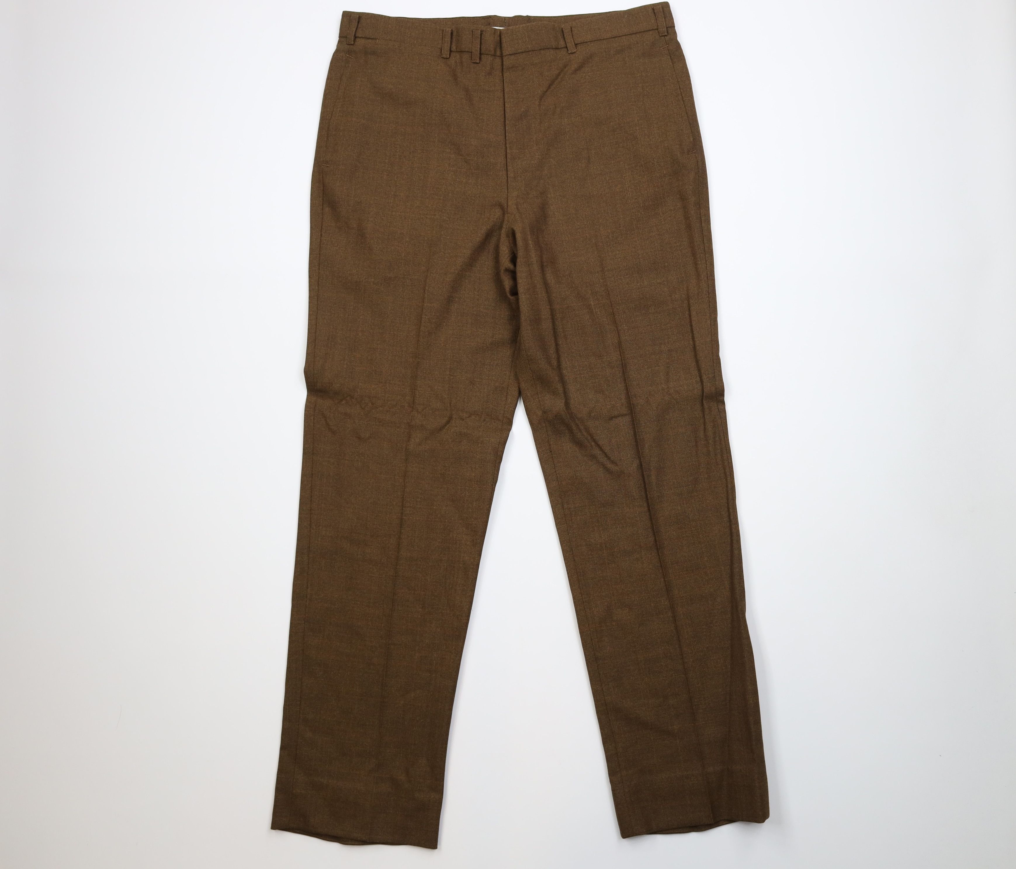 Vintage Vintage 70s Streetwear Wide Leg Chino Pants Trousers Plaid Size US 36 / EU 52 - 1 Thumbnail