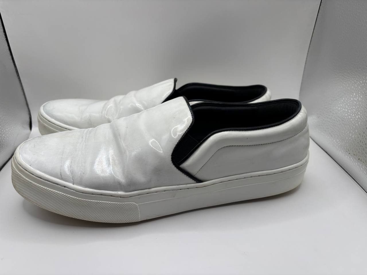 Celine Celine Phoebe Philo White Leather Skate Slip-Ons Size 41 Size US 8 / EU 41 - 21 Thumbnail