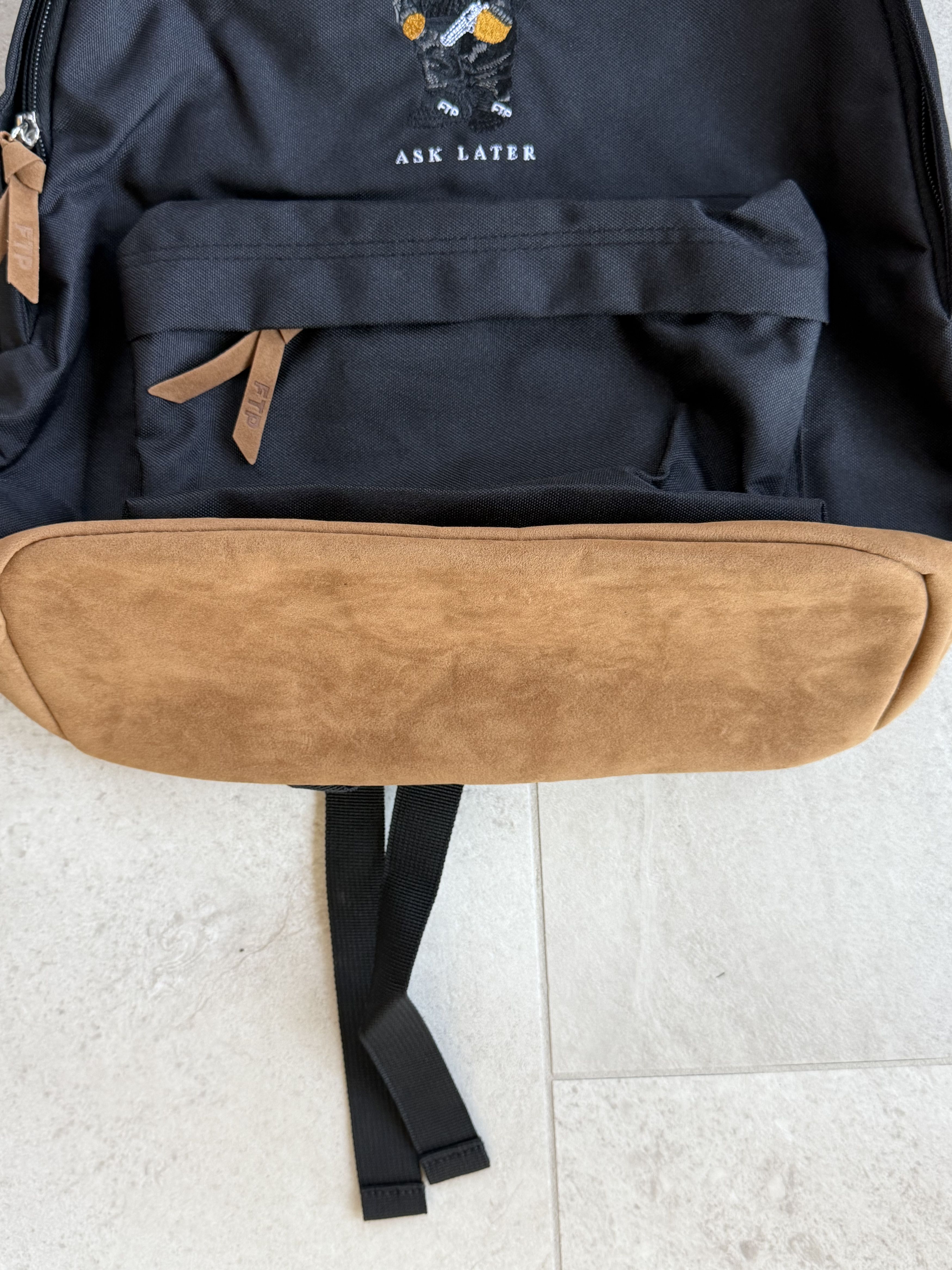Fuck The Population FTP Bear Backpack in Black Size ONE SIZE - 3 Thumbnail