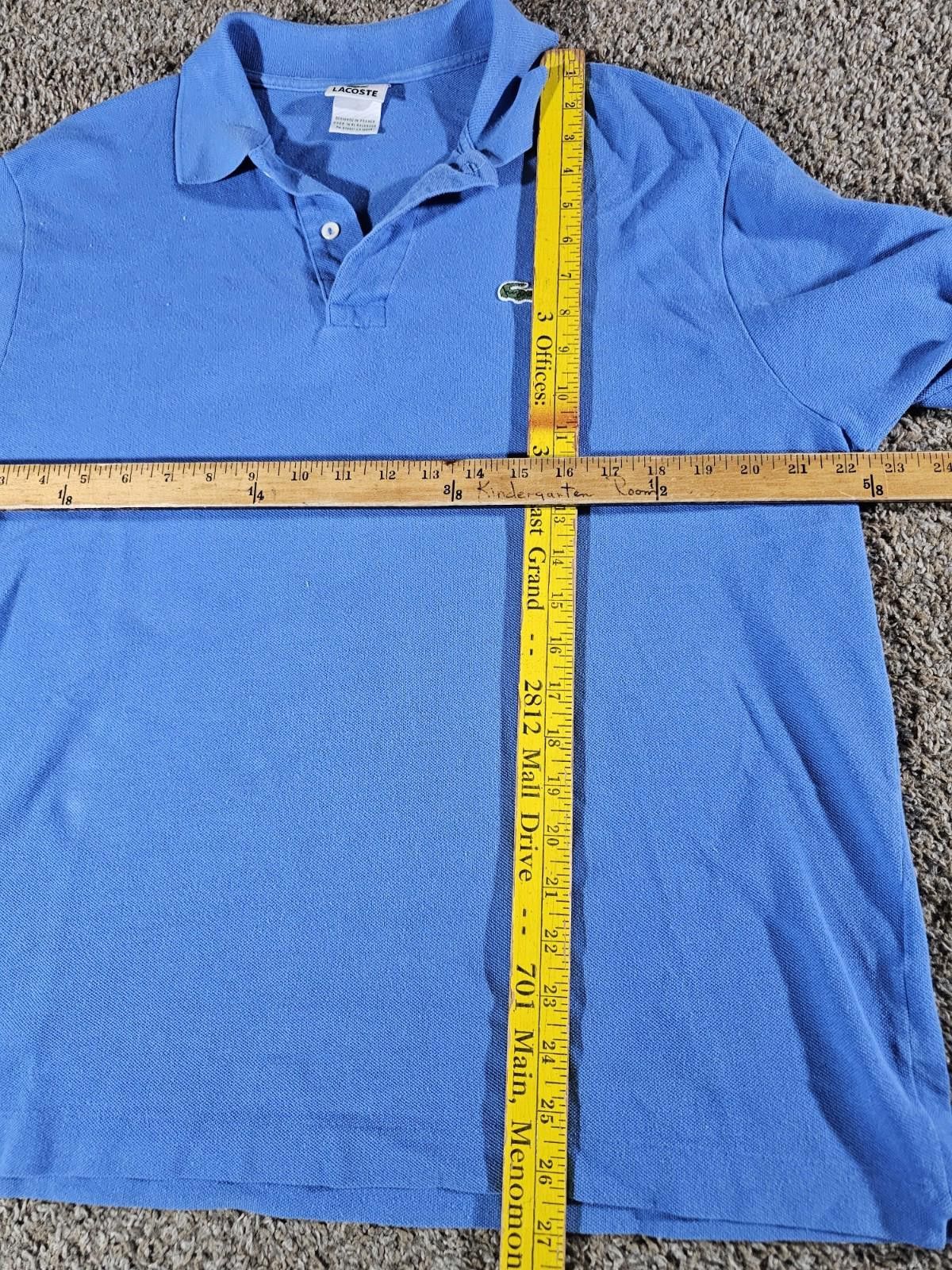 Lacoste Lacoste Sz 6 Blue Polo Made In FRANCE Logo Size US M / EU 48-50 / 2 - 4 Thumbnail