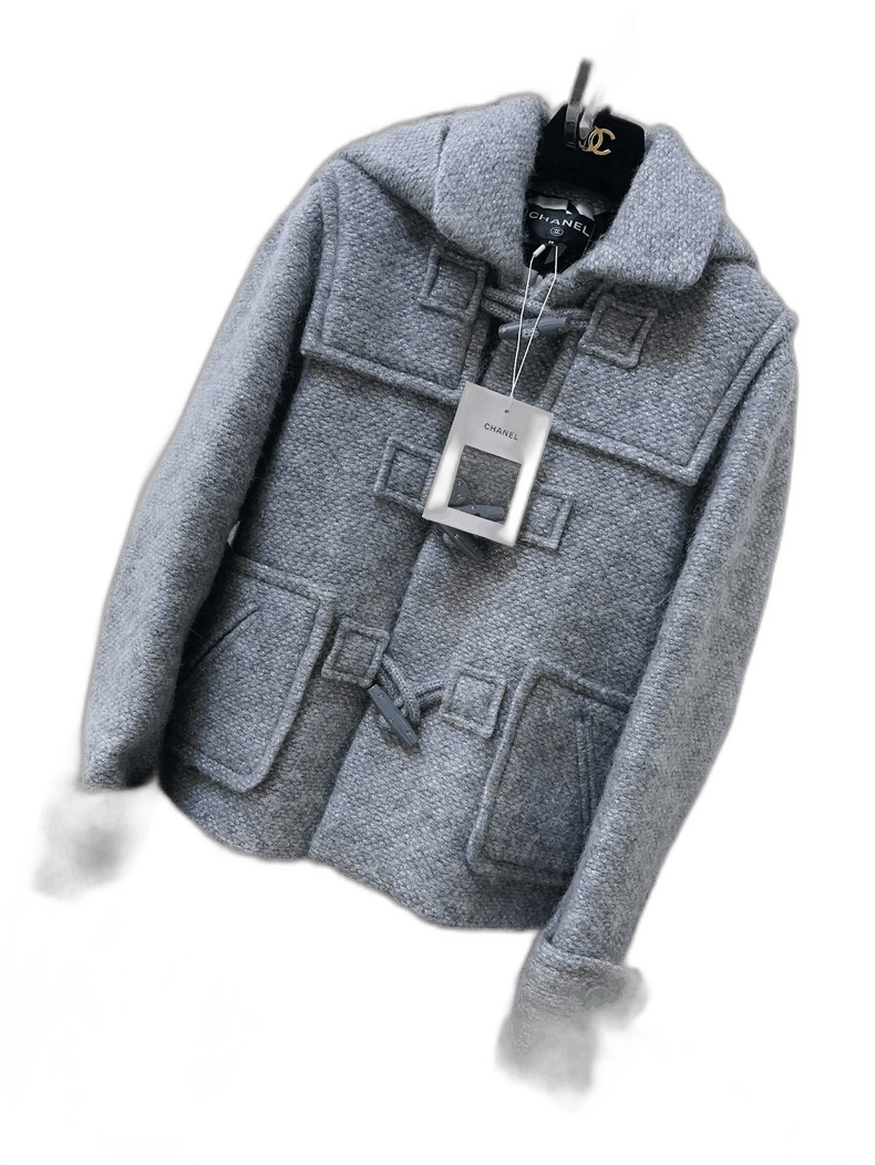 Chanel Chanel 21B Silver Gray Toggle Hooded Coat Size M / US 6-8 / IT 42-44 - 1 Thumbnail