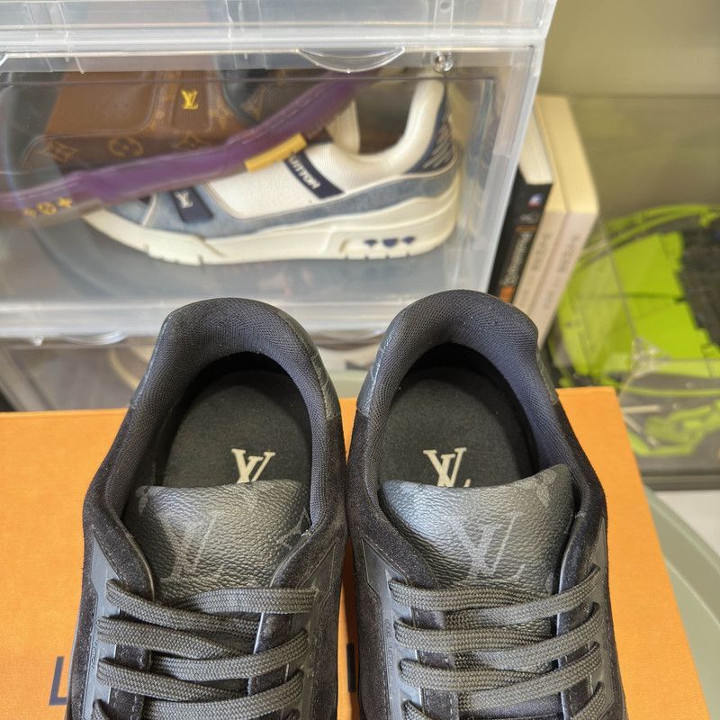 Louis Vuitton Louis Vuitton Trainer Sneakers in Black -2508 Size US 9 / EU 42 - 3 Thumbnail