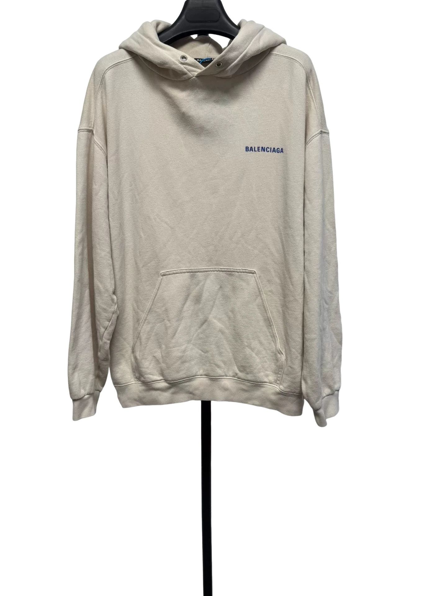 Balenciaga Balenciaga Logo Fleece Hoodie Size S Size US S / EU 44-46 / 1 - 1 Thumbnail