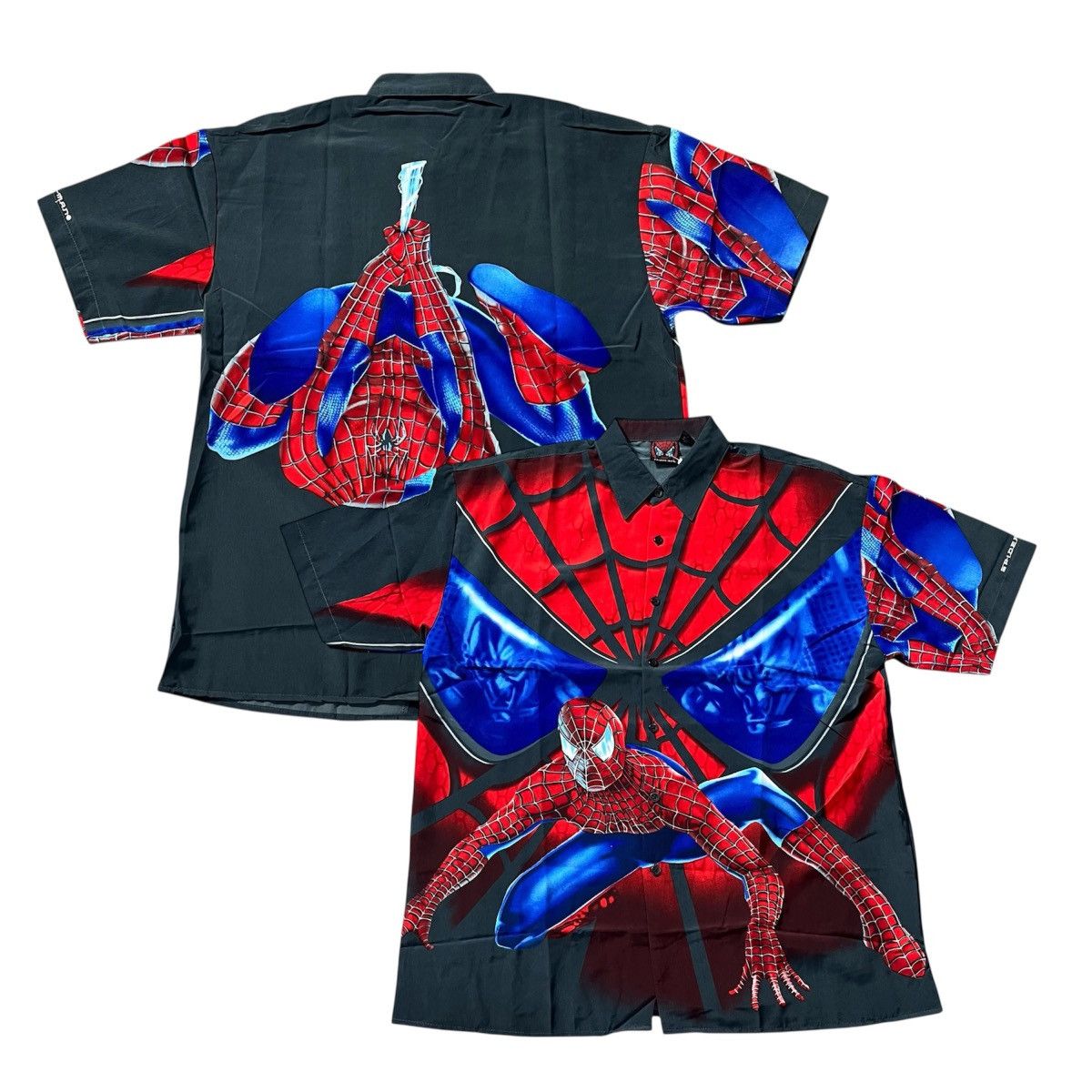 Vintage Y2K AOP Spiderman Movie Button up Shirt Size US M / EU 48-50 / 2 - 1 Thumbnail