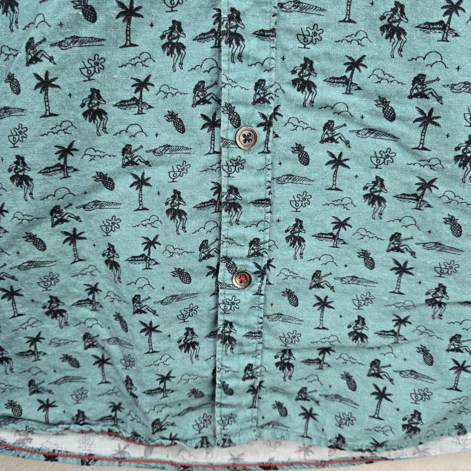 Other Iron And Resin Shirt Large Hula Dreams Aop Freedom Riders Size US L / EU 52-54 / 3 - 3 Thumbnail