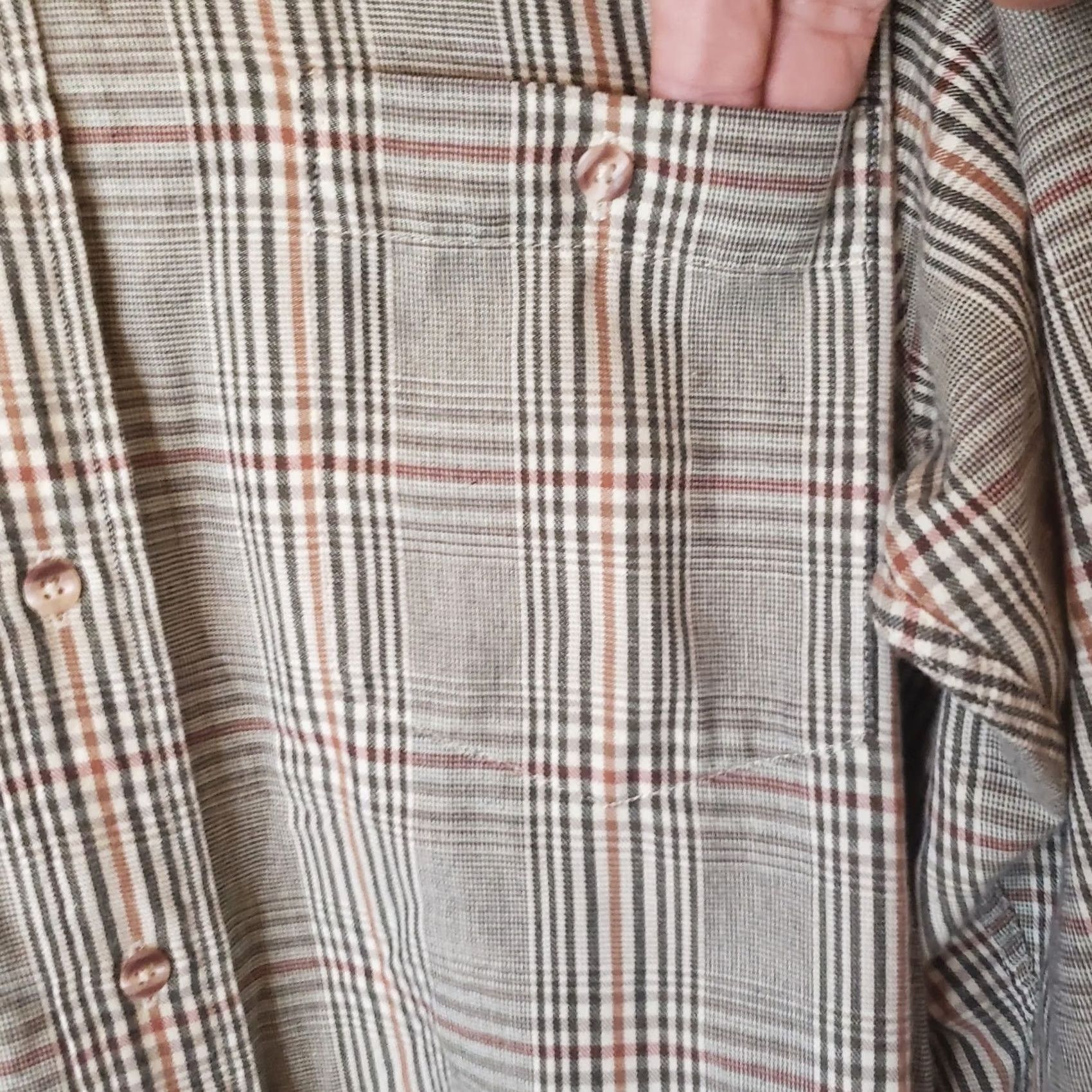 Orvis Orvis Shirt Mens L Green Plaid Long Sleeve Button-Down Collared 100% Cotton Flannel with Pockets Size US L / EU 52-54 / 3 - 4 Thumbnail