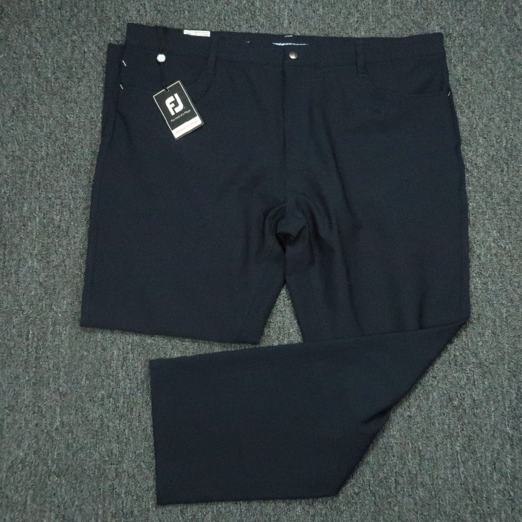 Footjoy FootJoy Pants Mens 42x30 Navy Blue Athletic Slim Fit Chino Size US 42 / EU 58 - 2 Thumbnail