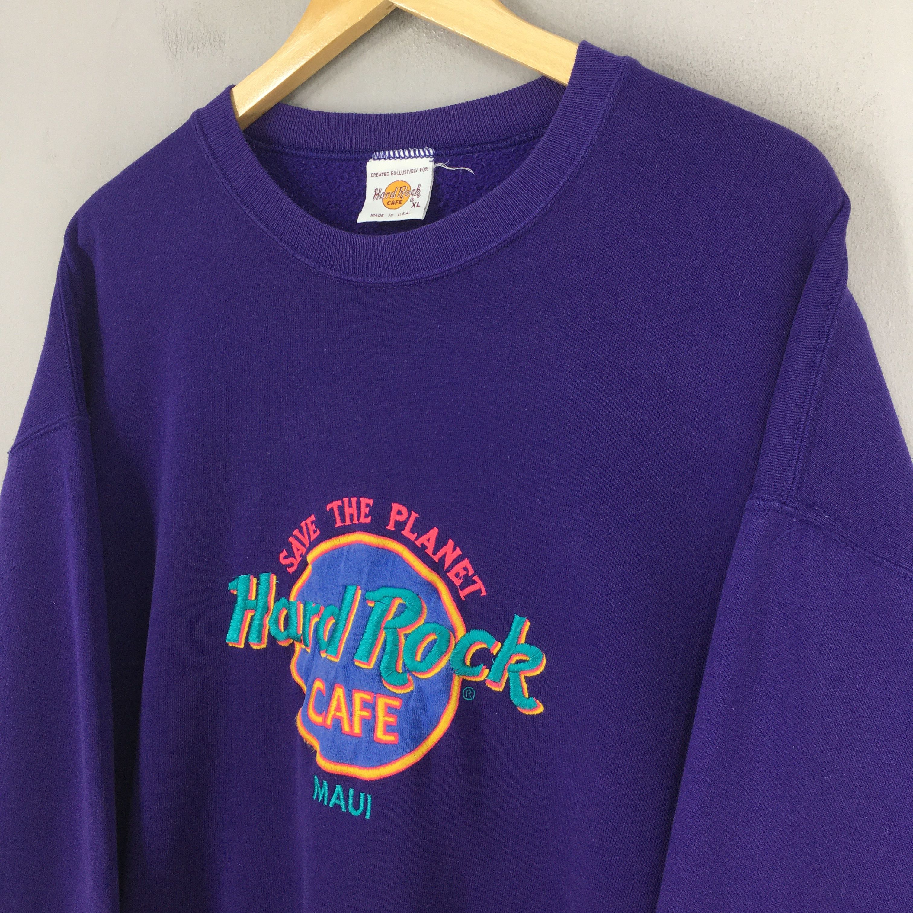 Hard Rock Cafe Vintage Hard Rock Cafe Maui Usa Sweatshirt XLarge Size US XL / EU 56 / 4 - 3 Thumbnail