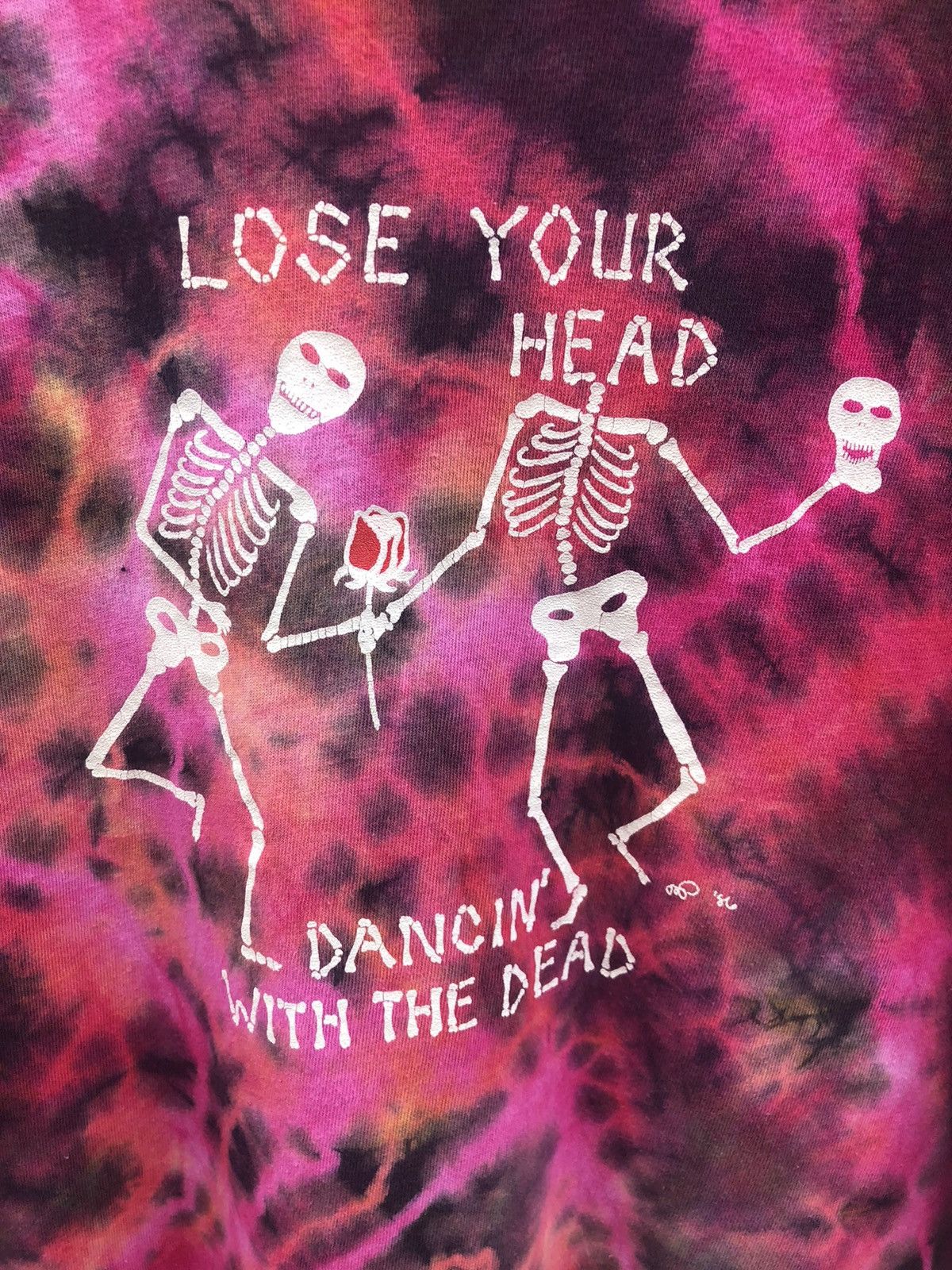 Grateful Dead Vintage 90s Grateful Dead "Lose Your Head" Tie-Dye Tshirt Size US L / EU 52-54 / 3 - 4 Thumbnail