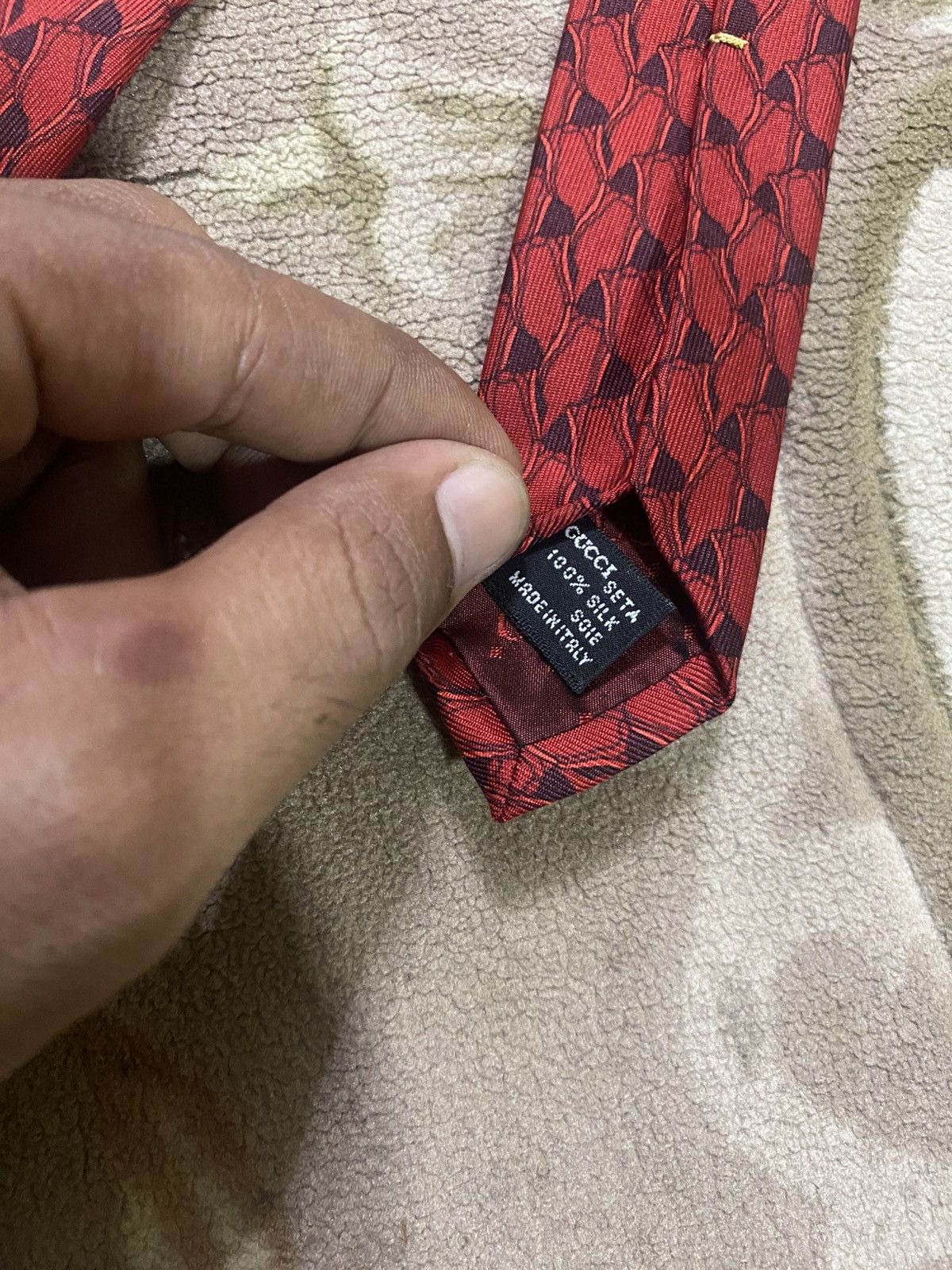 Designer × Gucci × Other Gucci Tie Necktie Designer Luxury Red Stirrups Equestrian Size ONE SIZE - 5 Thumbnail