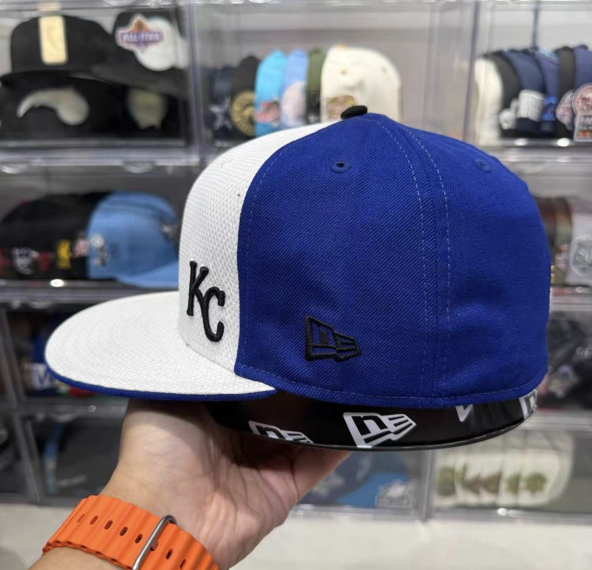 New Era New Era MLB Kansas City Royals Flat Brim Baseball Cap J32 Size ONE SIZE - 2 Thumbnail