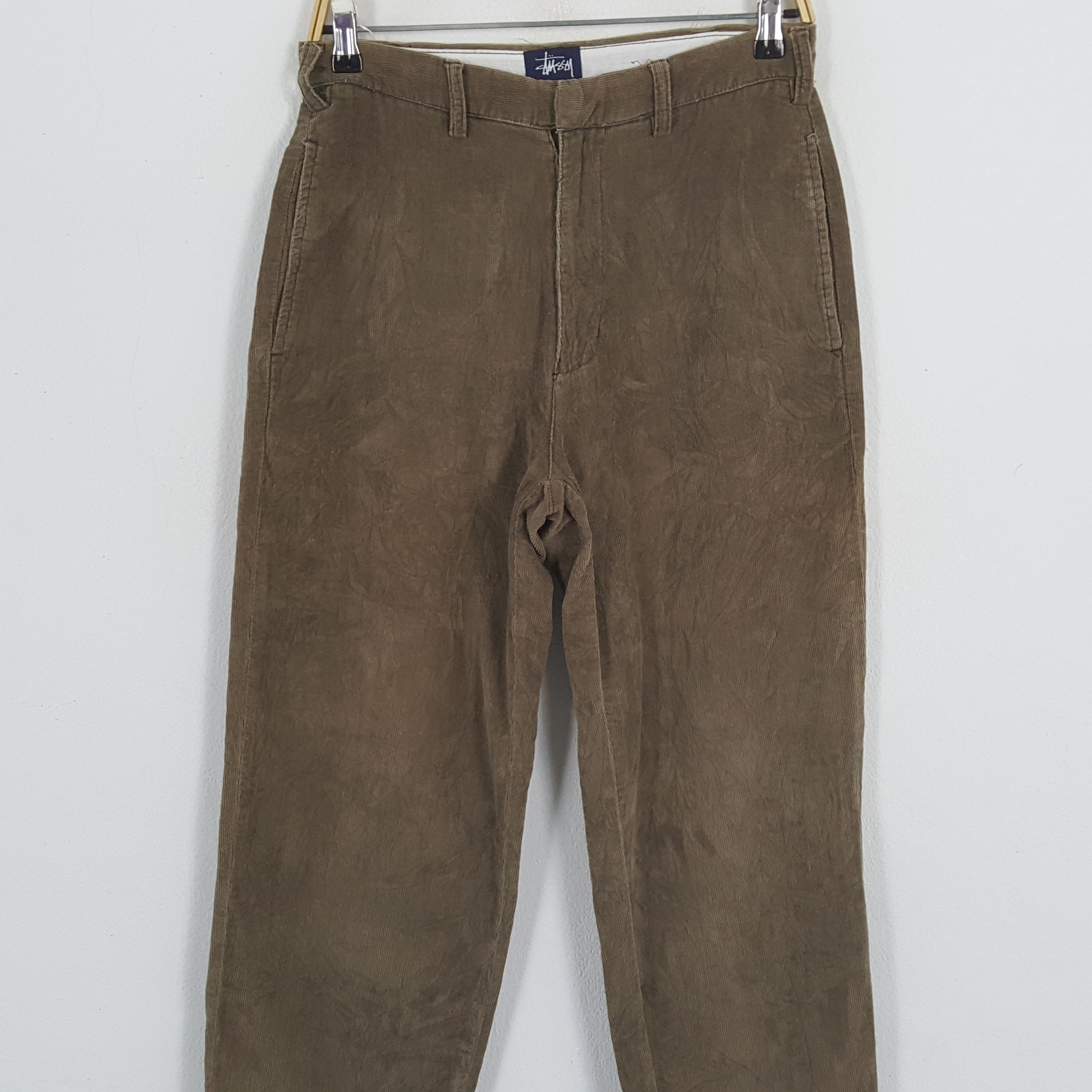 Stussy × Vintage Vintage STUSSY Streetwear Skateboard Style Velvet Pants Size US 29 - 5 Thumbnail