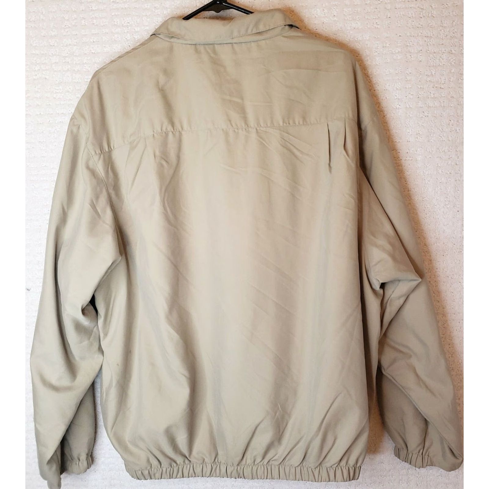 Vintage Byron Nelson 11 Straight Wind Shirt Jacket Mens L Khaki 1/4 Zip Pullover Windbreaker Size US L / EU 52-54 / 3 - 7 Thumbnail