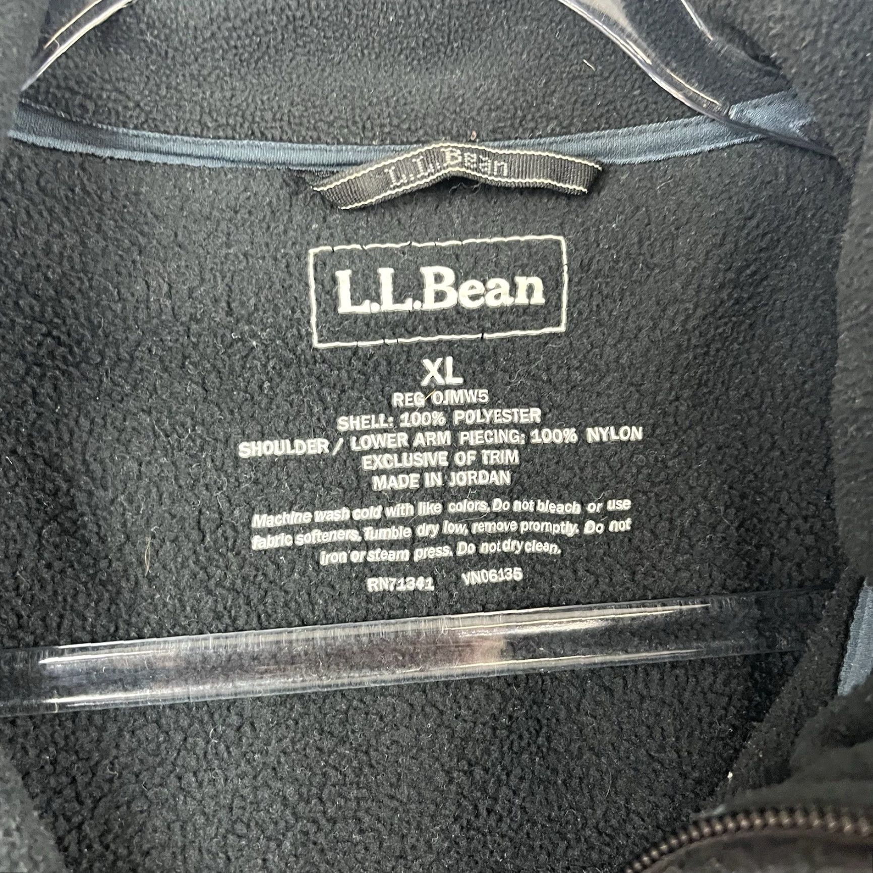 Vintage VINTAGE L.L. Bean Jacket Coat Gray Black Fleece Nylon Full Zip Hybrid Polartec Men’s XL EUC Size US XL / EU 56 / 4 - 3 Thumbnail