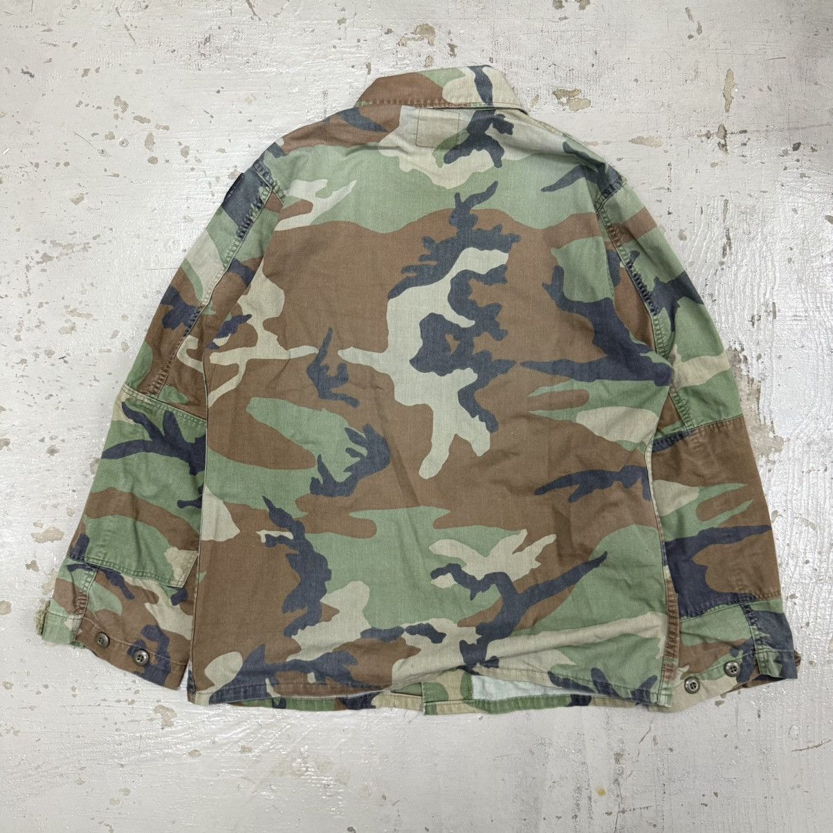 Vintage Vintage US Army DBU Woodland Camo Jacket Size US L / EU 52-54 / 3 - 2 Thumbnail