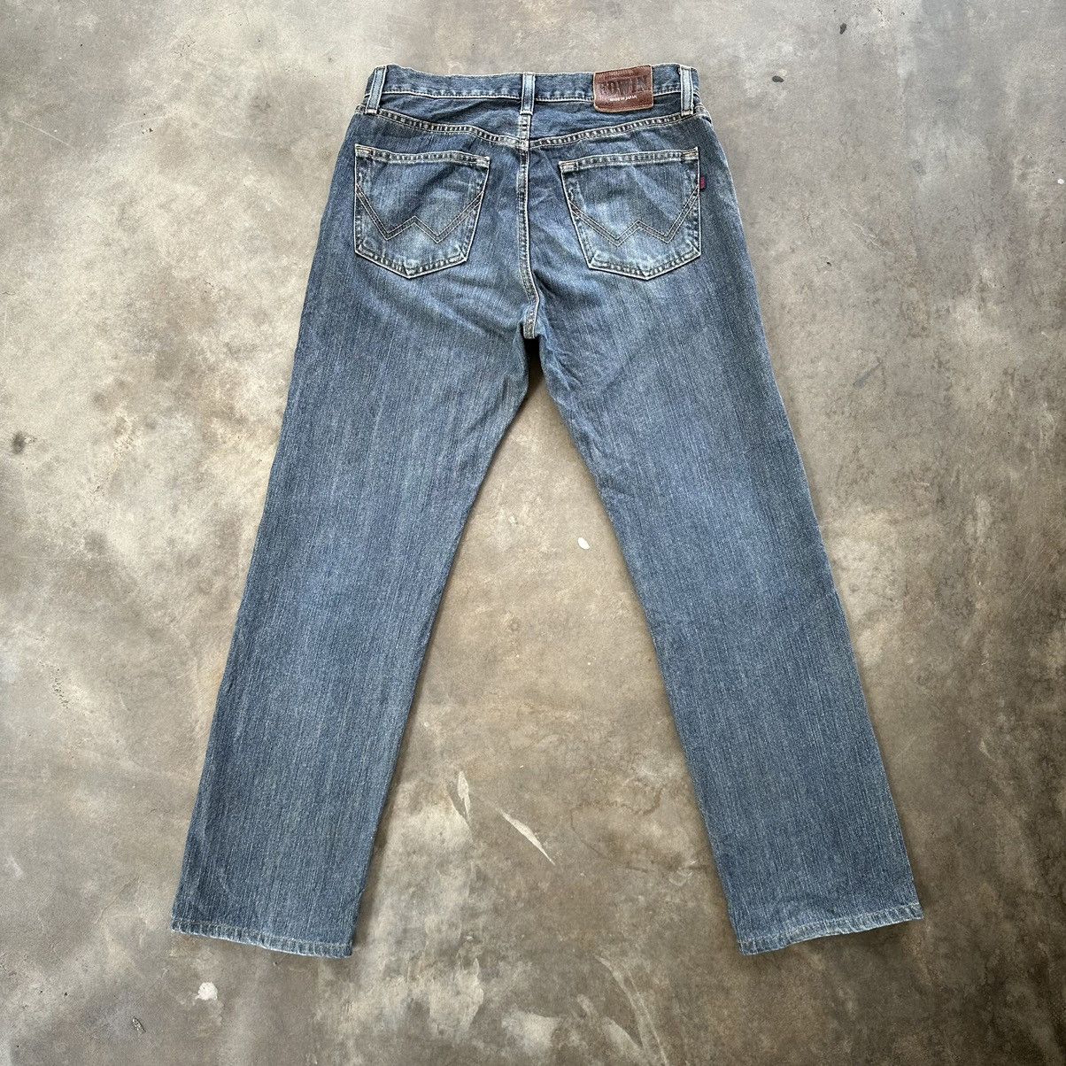 Japanese Brand Vintage Edwin Faded Distressed Denim Jean Pant W32 Size US 32 / EU 48 - 9 Thumbnail
