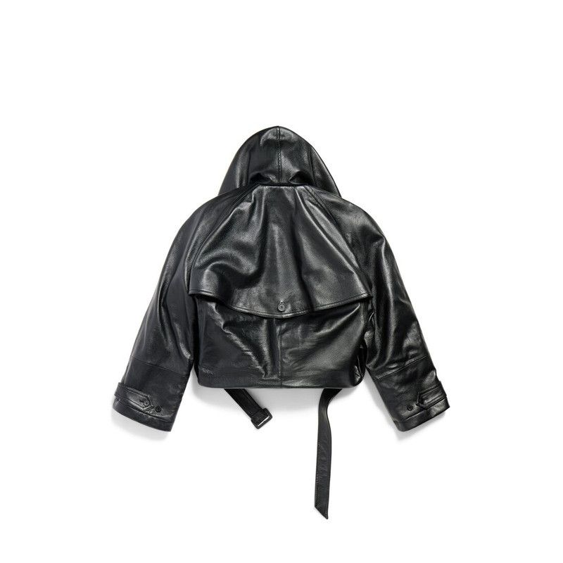 Balenciaga o1bcso1str0426 Flipped Jacket in Black Size S / US 4 / IT 40 - 6 Thumbnail