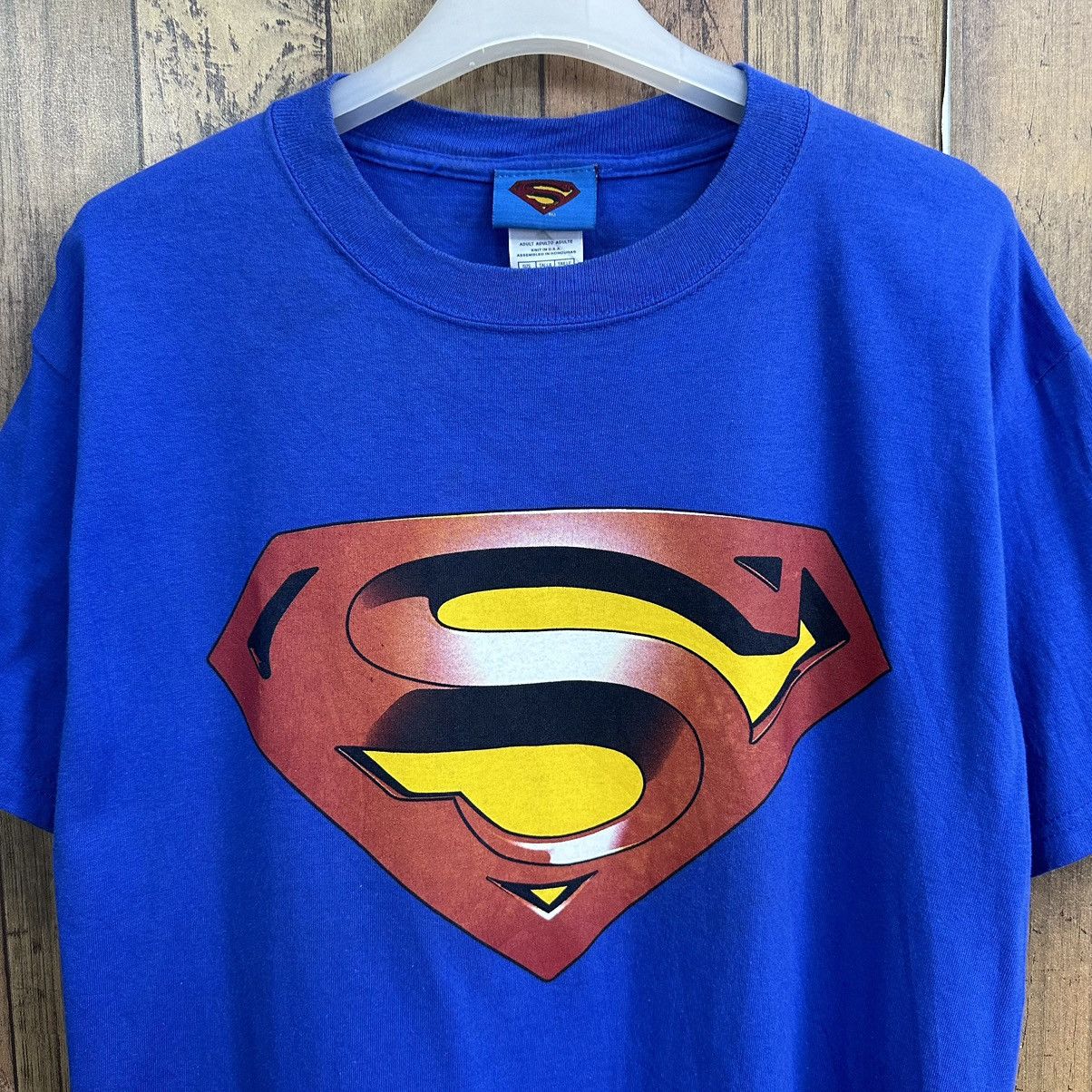 DC Comics Vintage Delta Dc Superman Big Logo Tshirt A809 Size US M / EU 48-50 / 2 - 2 Thumbnail