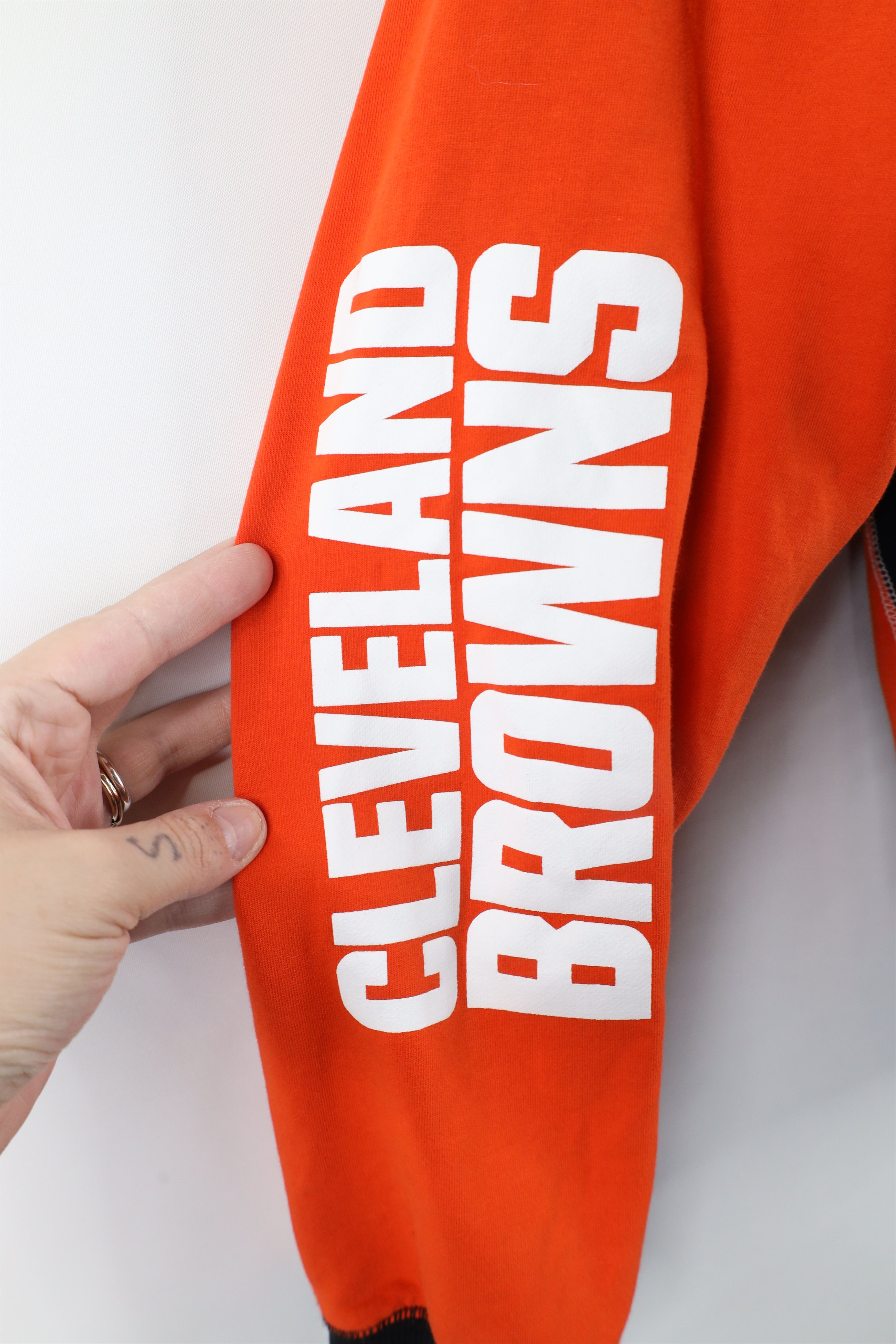 Tommy Hilfiger × Vintage Tommy Hilfiger x NFL Cleveland Browns Football Zip Hoodie Size L / US 10 / IT 46 - 9 Thumbnail