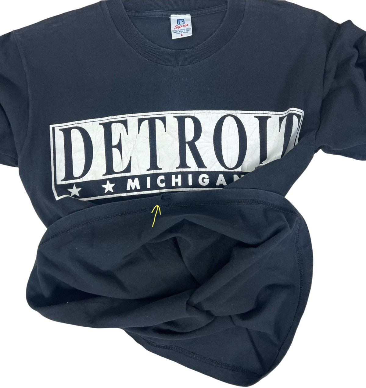 Rap Tees × Vintage Vintage Detroit Michigan tee Size US L / EU 52-54 / 3 - 6 Thumbnail
