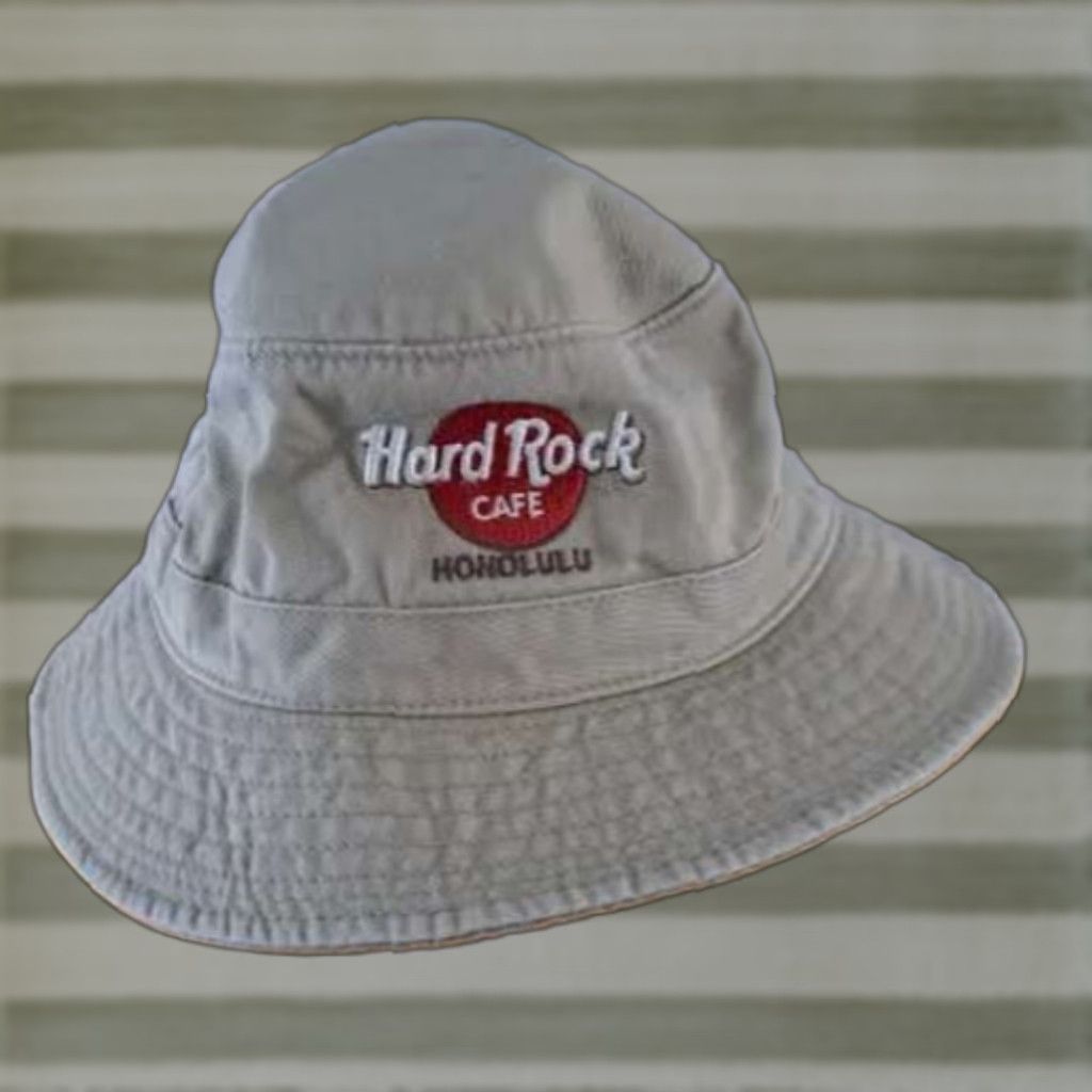 Hard Rock Cafe VINTAGE Hard Rock Cafe Boonie-Safari Hat Unisex Adults XL Brown Cotton Embroidered Rock Music Theme LG-XL Size ONE SIZE - 1 Thumbnail