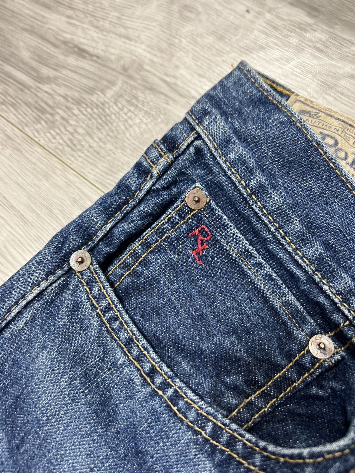 RRL Ralph Lauren Polo Ralph Lauren Jeans Blue Denim Pants Size US 31 - 6 Thumbnail