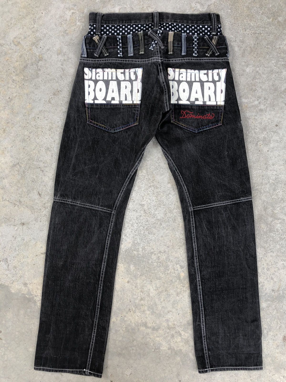 Hysteric Glamour Japanese Dominate Handcrafted Double Waist Distressed Jeans Size US 31 - 1 Thumbnail