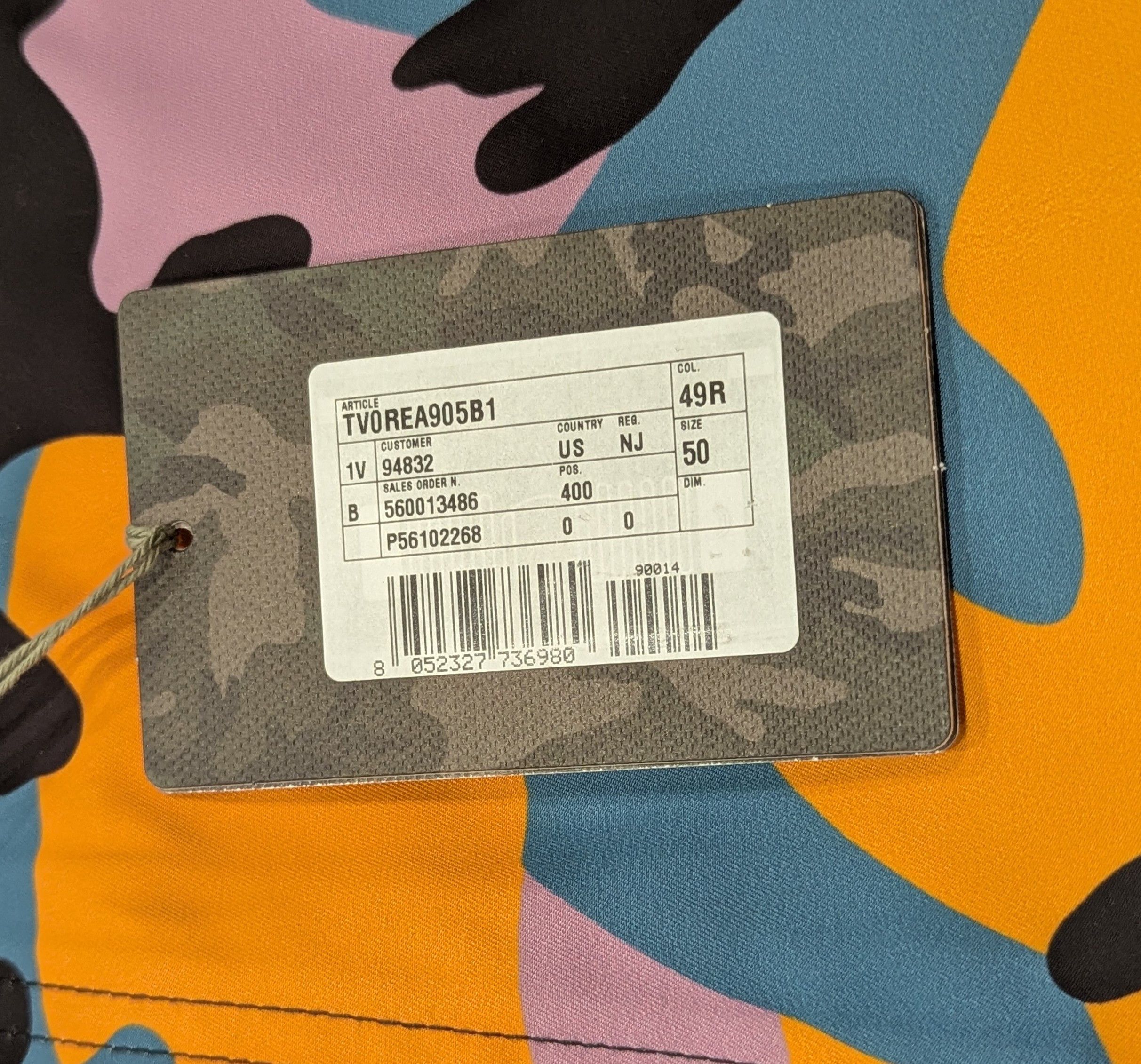 Valentino Valentino Camouflage Cargo Pants Orange Multi 50 US 34 Size US 34 / EU 50 - 9 Thumbnail