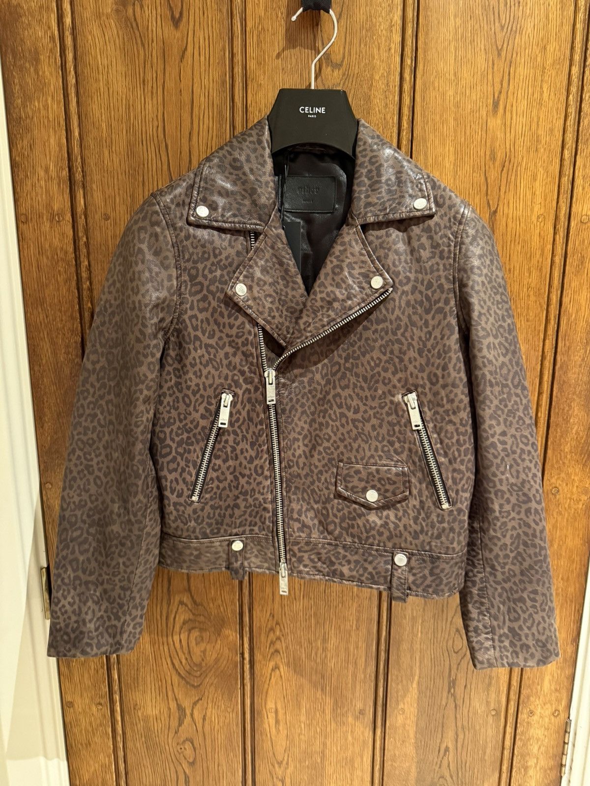 Other UK Other leopard leather biker jacket Small Size US S / EU 44-46 / 1 - 2 Thumbnail