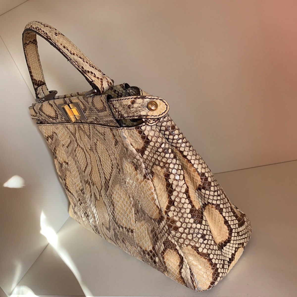Fendi Fendi python peekaboo bag Size ONE SIZE - 10 Thumbnail