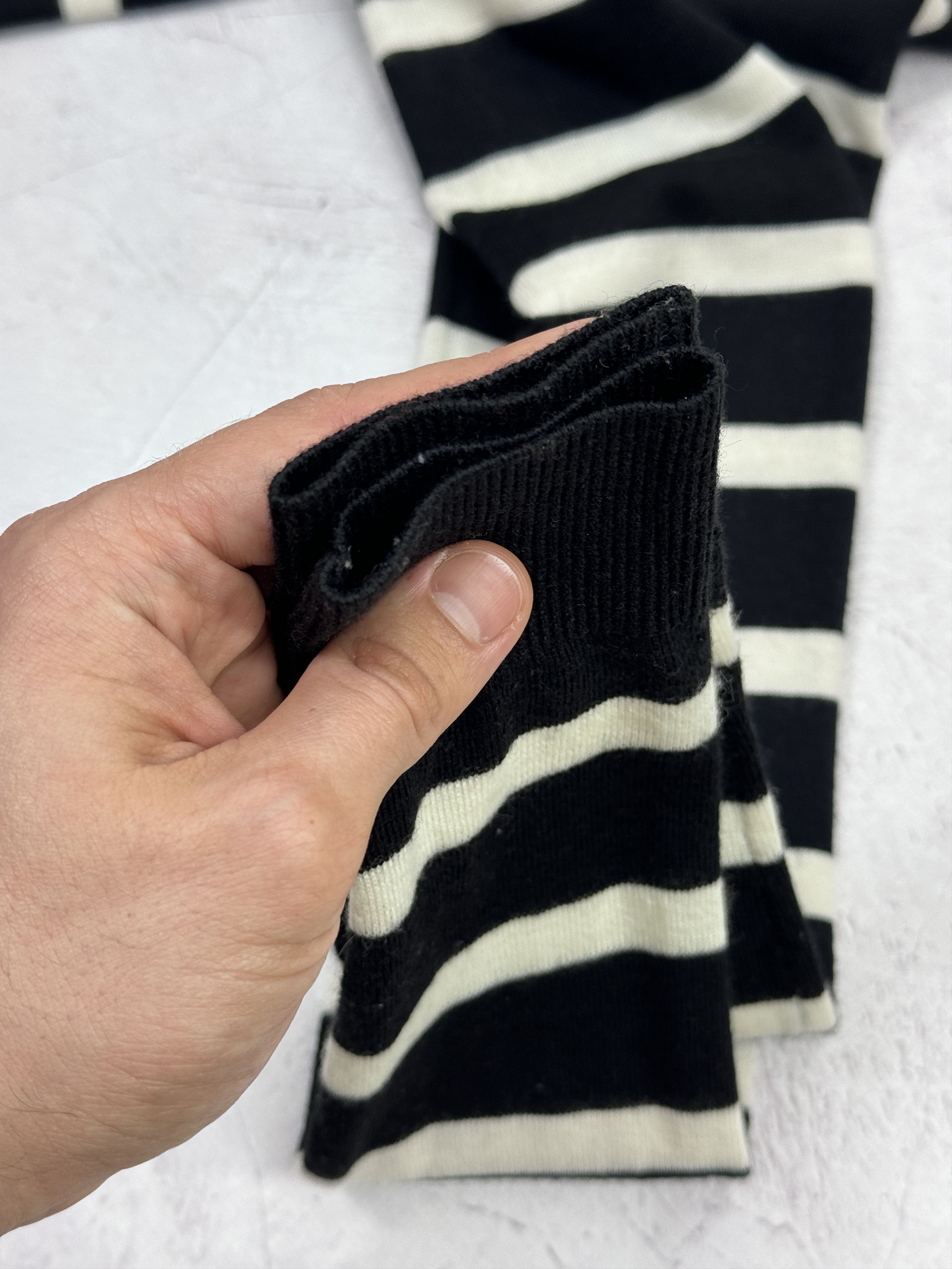 Alexander McQueen × MCQ McQ Alexander McQueen Striped Sweater Embroidered Swallow Size XXS / US 00 / IT 34 - 18 Thumbnail
