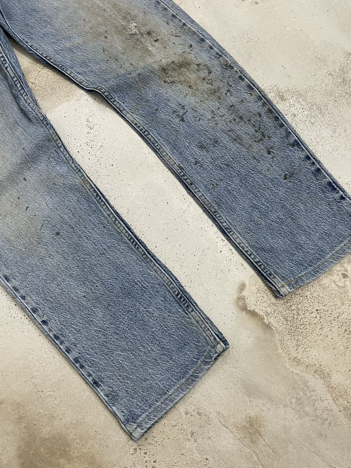 Levi's Levis 502 Y2K Distressed Mud Dirty Light Blue Wash Size US 30 / EU 46 - 4 Thumbnail