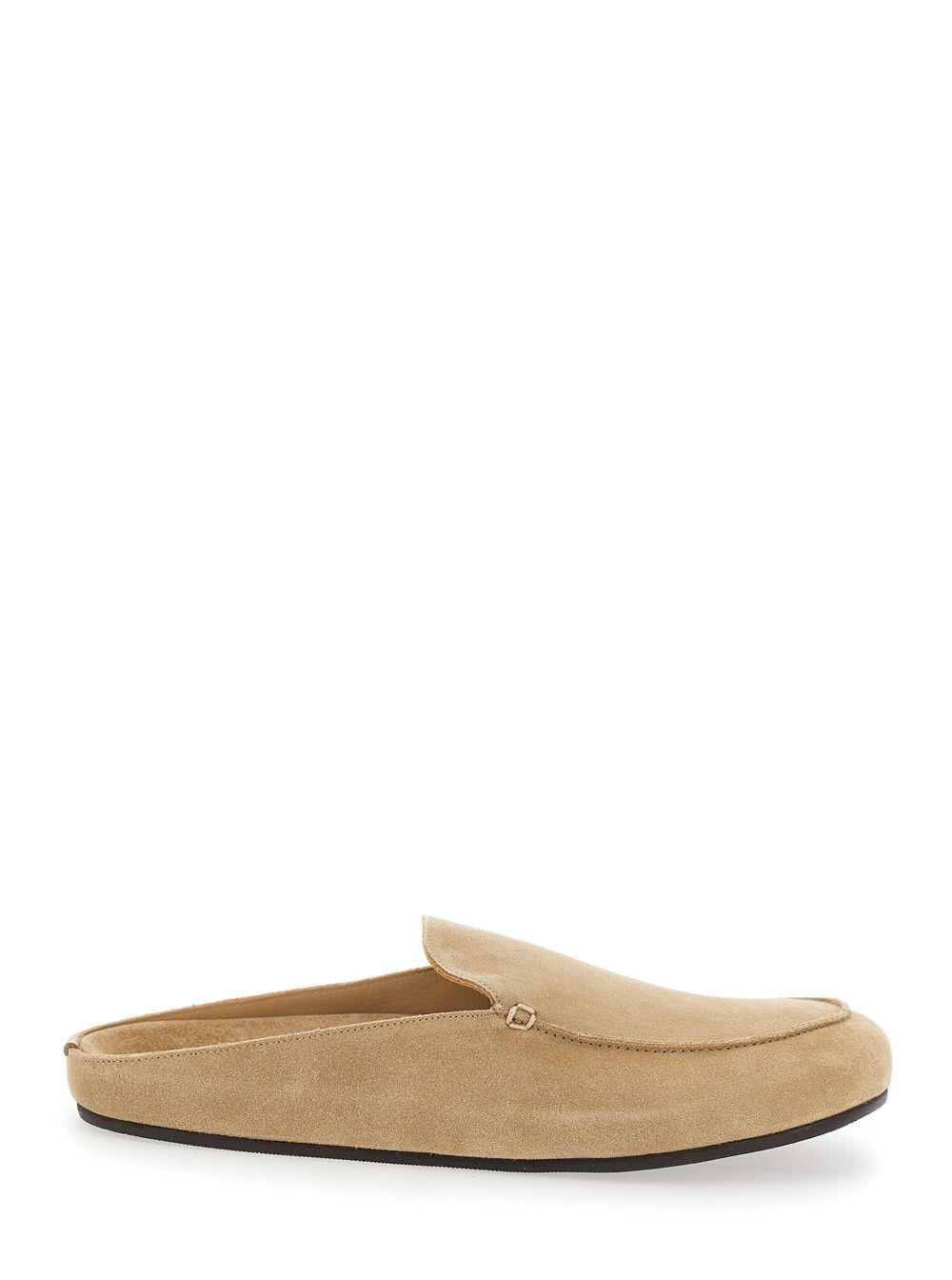 VINNY's Mule 'CAMOSCIO' Beige with Rounded Toe in Suede for Women Size US 11 / EU 44 - 1 Thumbnail