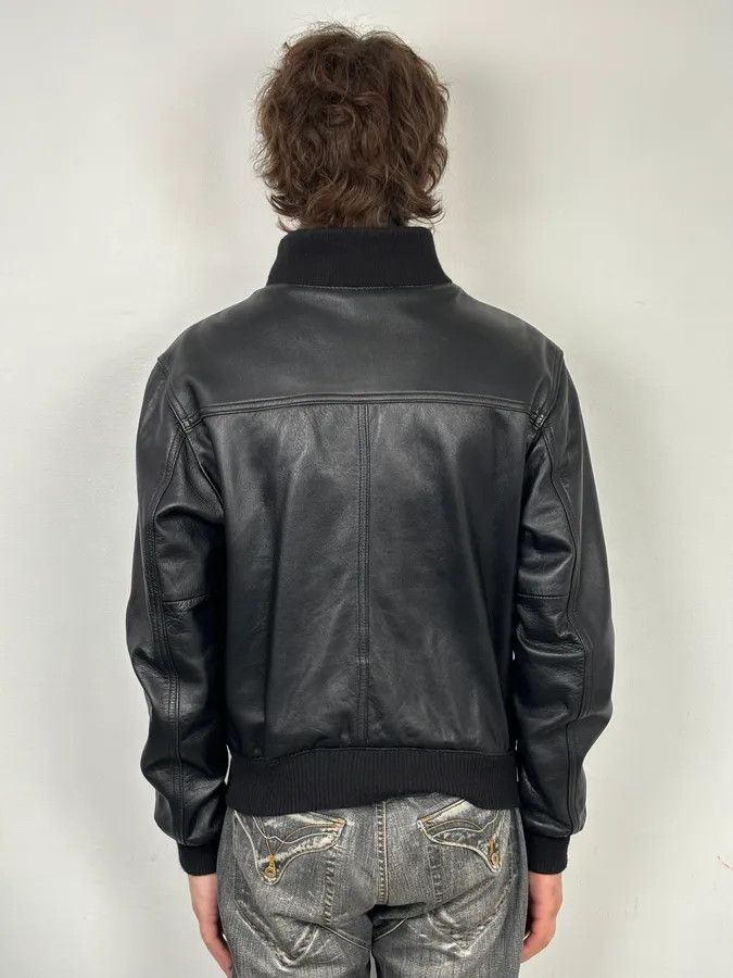 Daniele Alessandrini 2000s Daniele Alessandrini Black Buttoned Leather Jacket Size US M / EU 48-50 / 2 - 3 Thumbnail