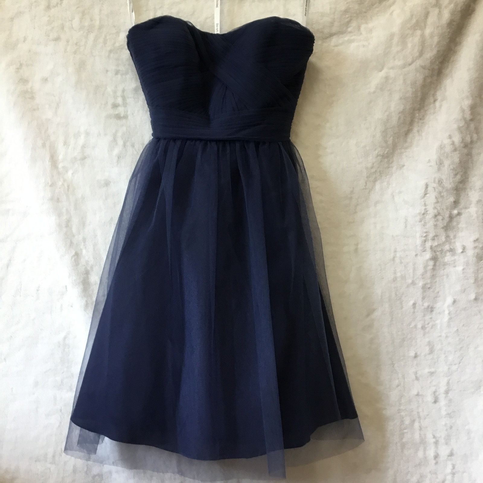 Other David’s Bridal Blue Strapless Tulle Short Dress Size M / US 6-8 / IT 42-44 - 8 Thumbnail