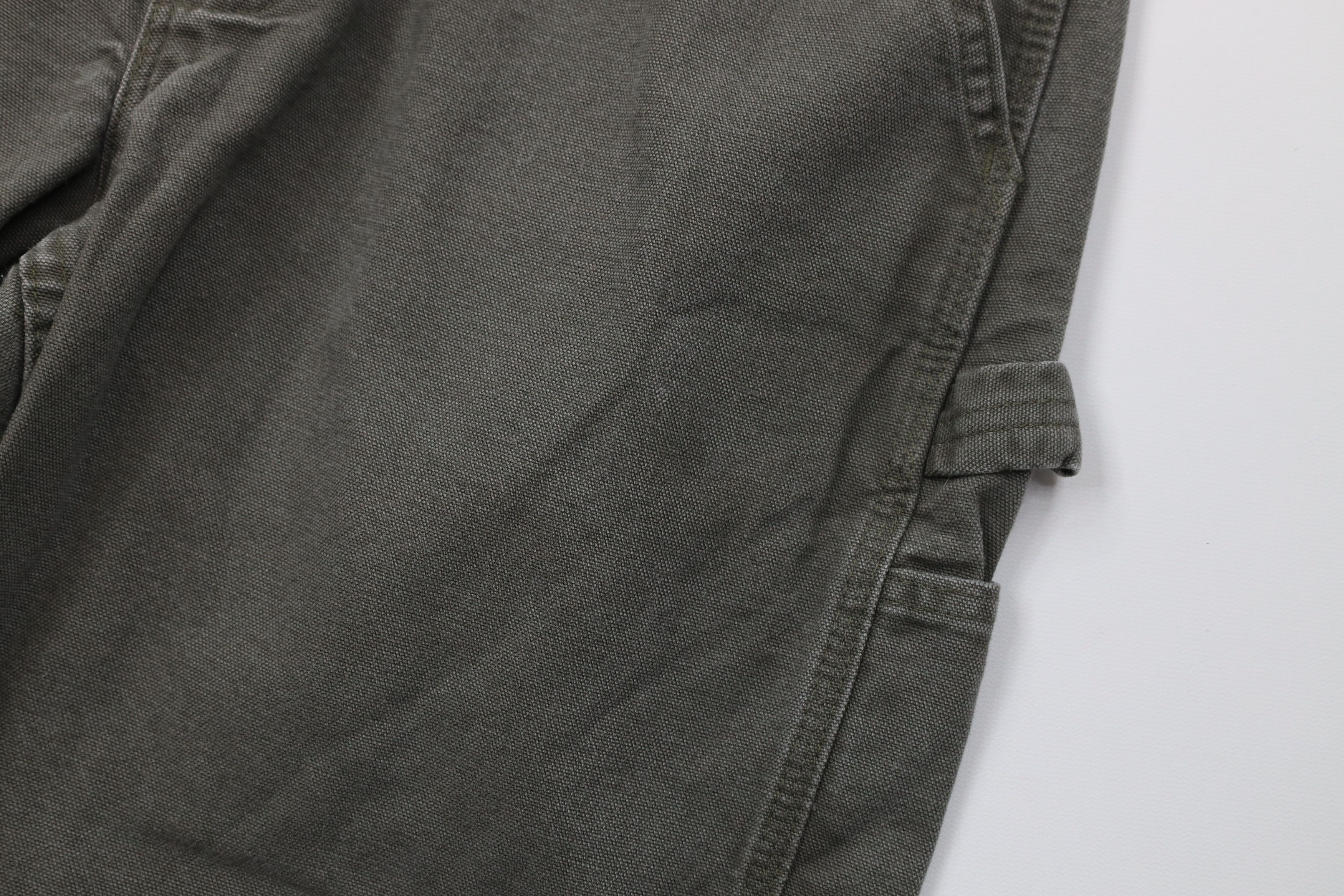 Carhartt Vintage Y2K Carhartt Wide Leg Dungaree Pants Moss Green Size US 34 / EU 50 - 7 Thumbnail